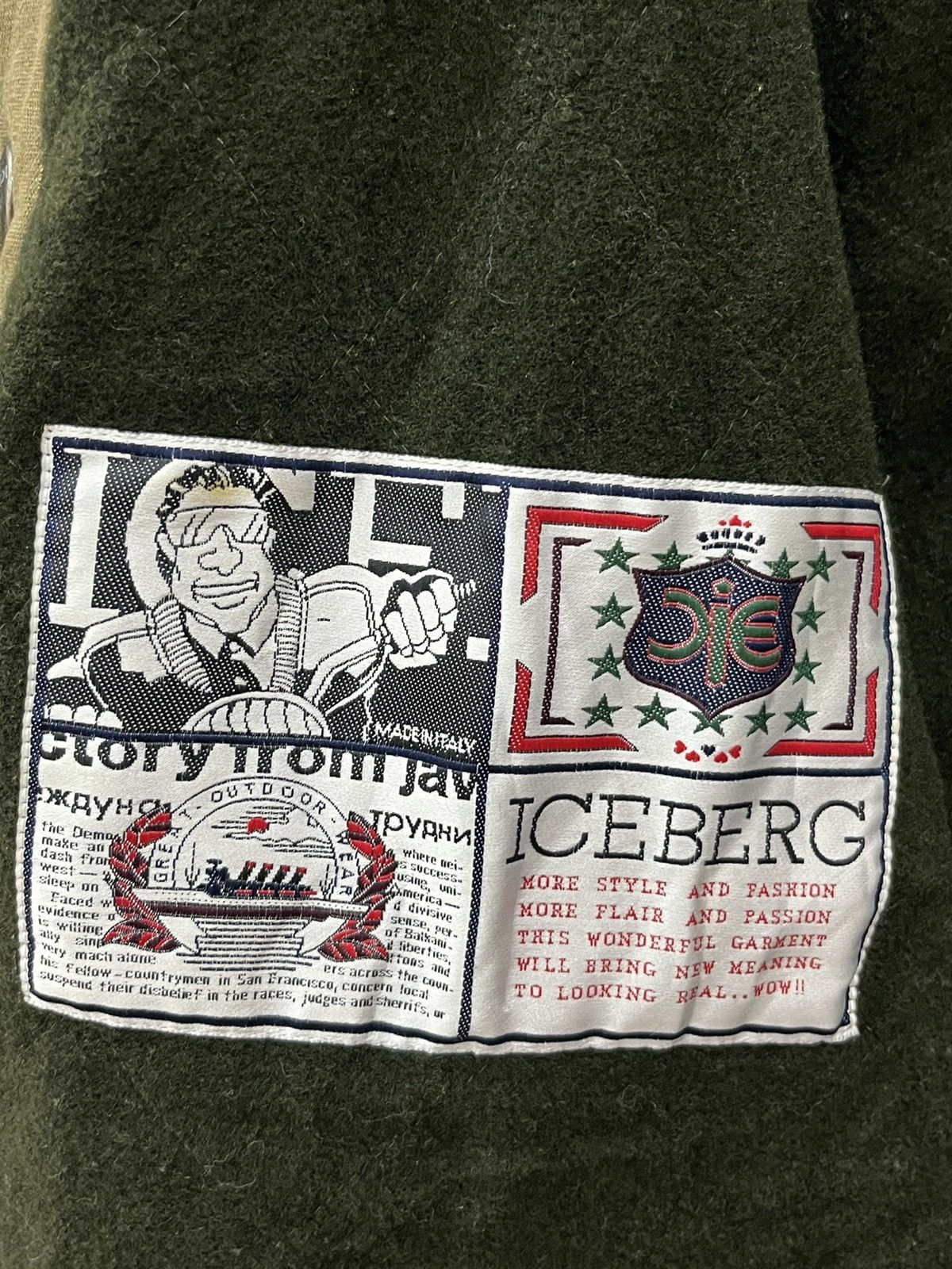 Iceberg P. VINTAGE ICEBERG JACKET CLAN OF MAN ICEBERG LAMPO ZIPPER Size US XL / EU 56 / 4 - 7 Thumbnail
