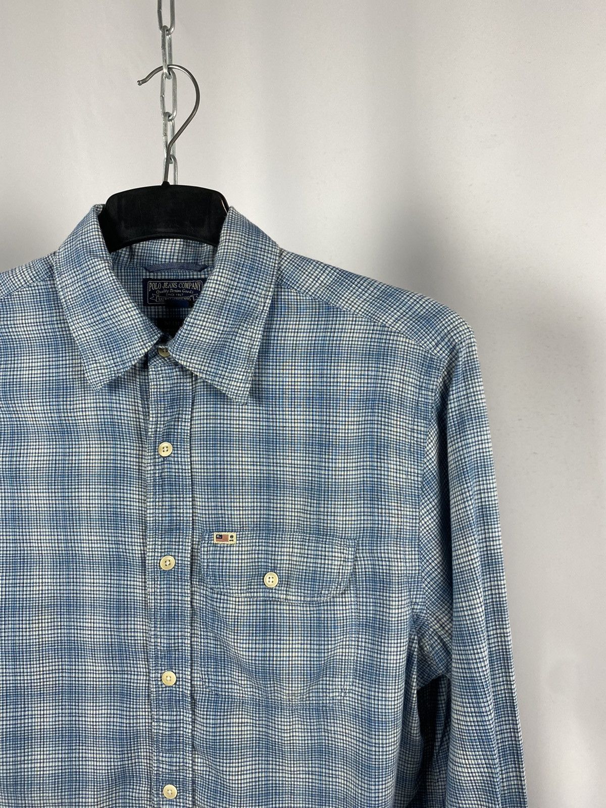 Ralph Lauren Polo Jeans CO shirts long sleeve blue streetwear size L Size US M / EU 48-50 / 2 - 2 Thumbnail