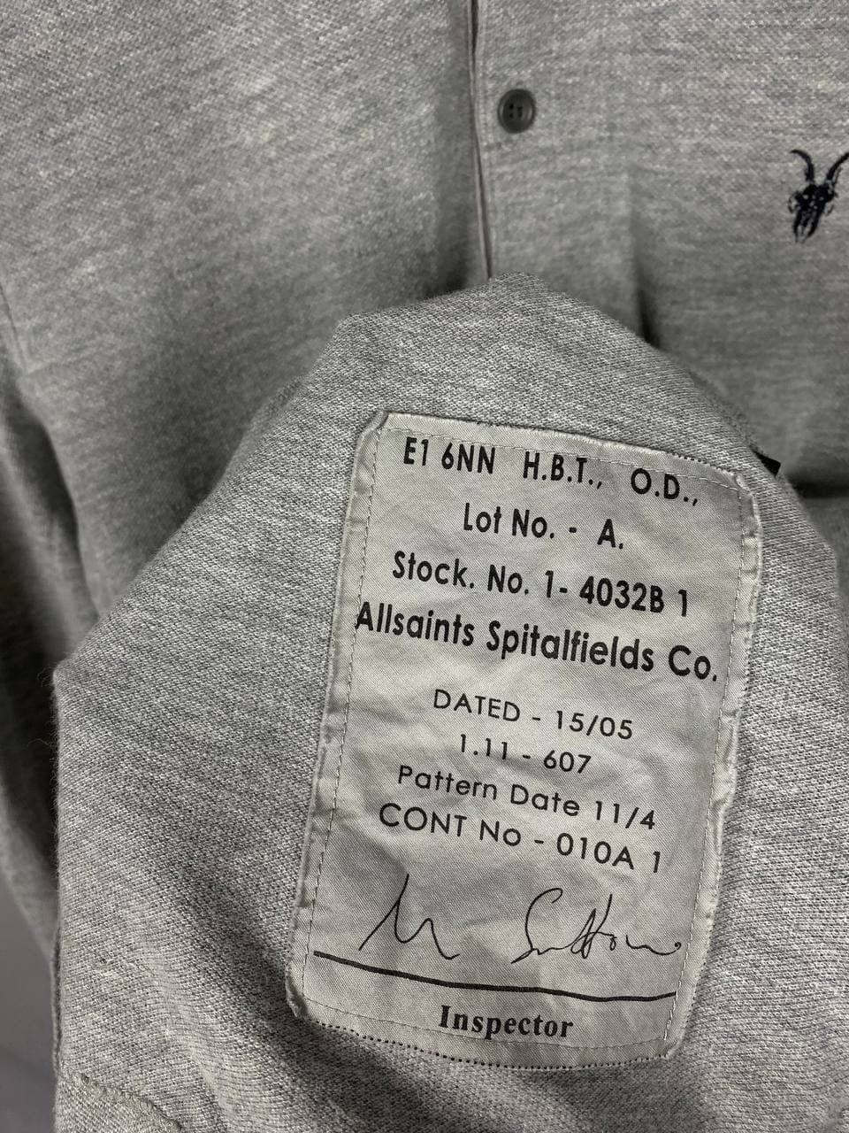 Allsaints Allsaints luxury polo long sleeve streetwear size S Size US S / EU 44-46 / 1 - 4 Thumbnail