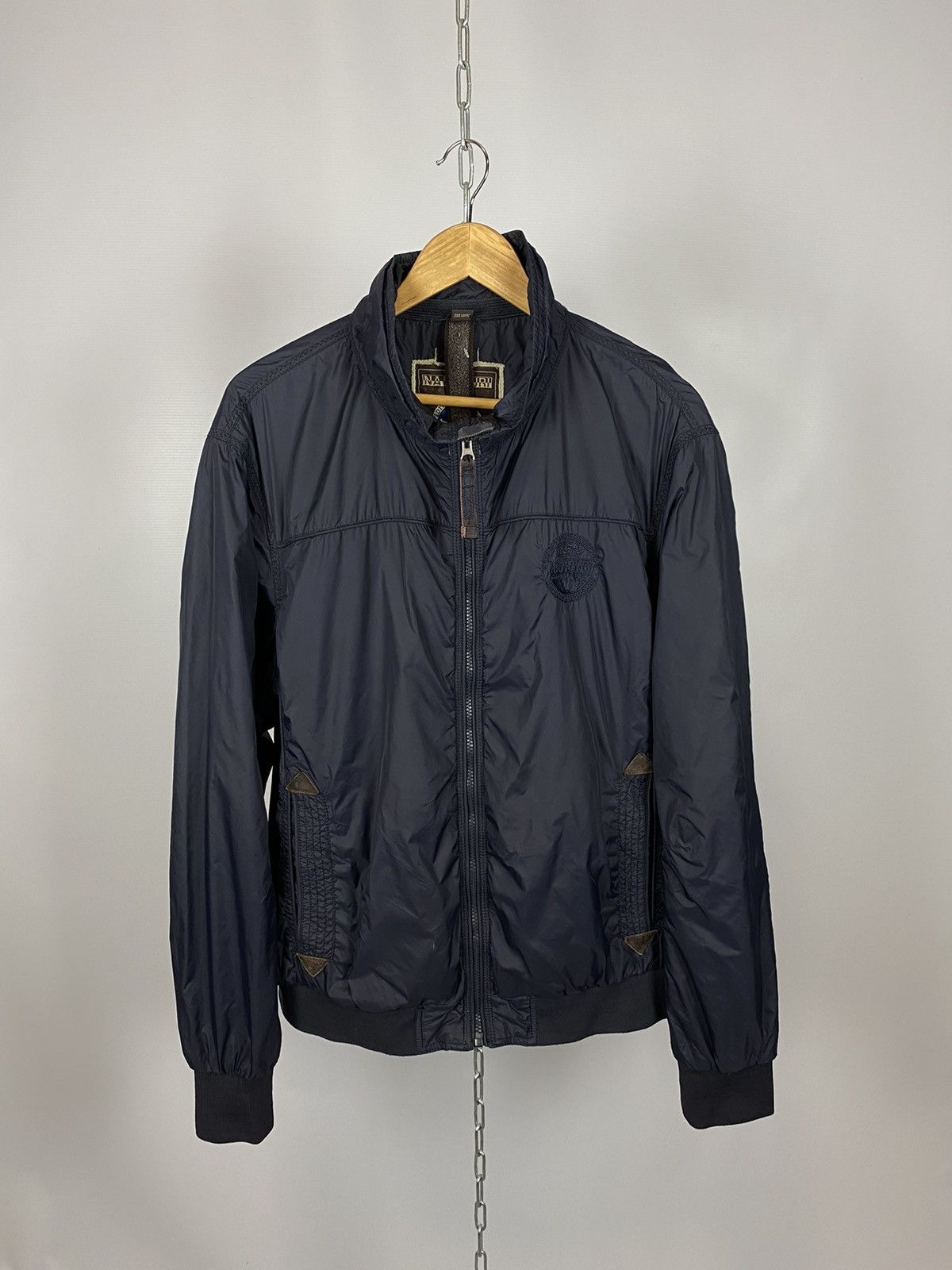 image of Napapijri Geographic Light Jacket Luxury Size Xxl in Blue, Men's