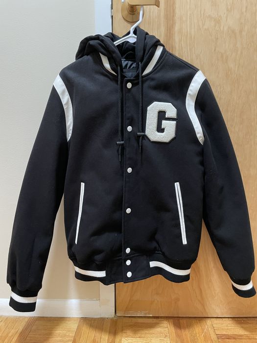 Guess Guess Varsity Jacket with Detachable Hoodie Size Small USED Grailed