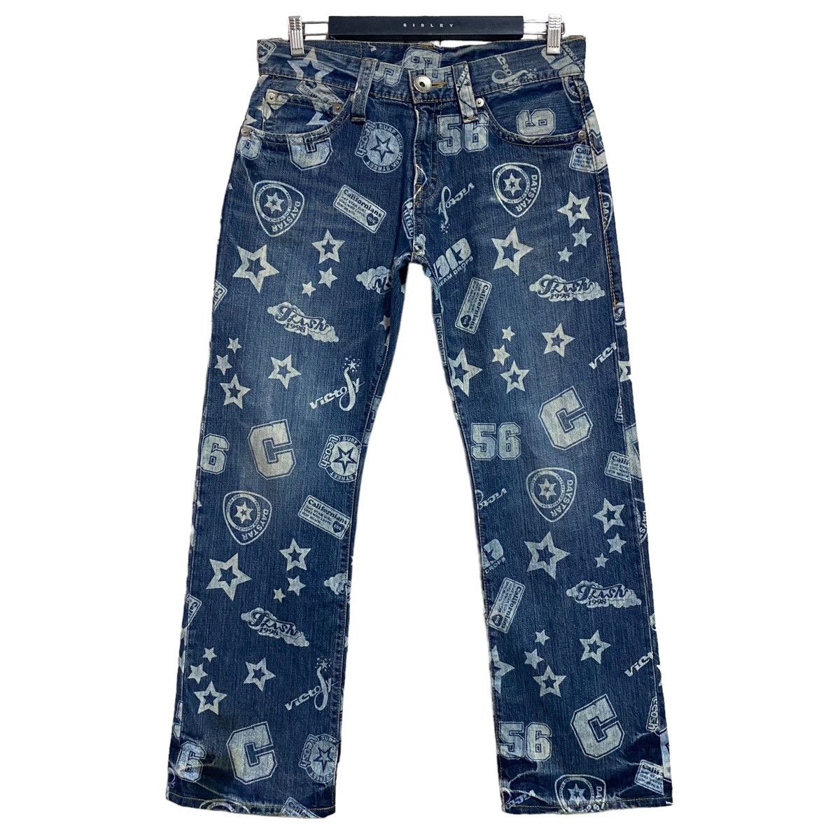 Japanese Brand Japanese Brand CO&LU Printed Denim Jeans Size US 31 - 1 Thumbnail
