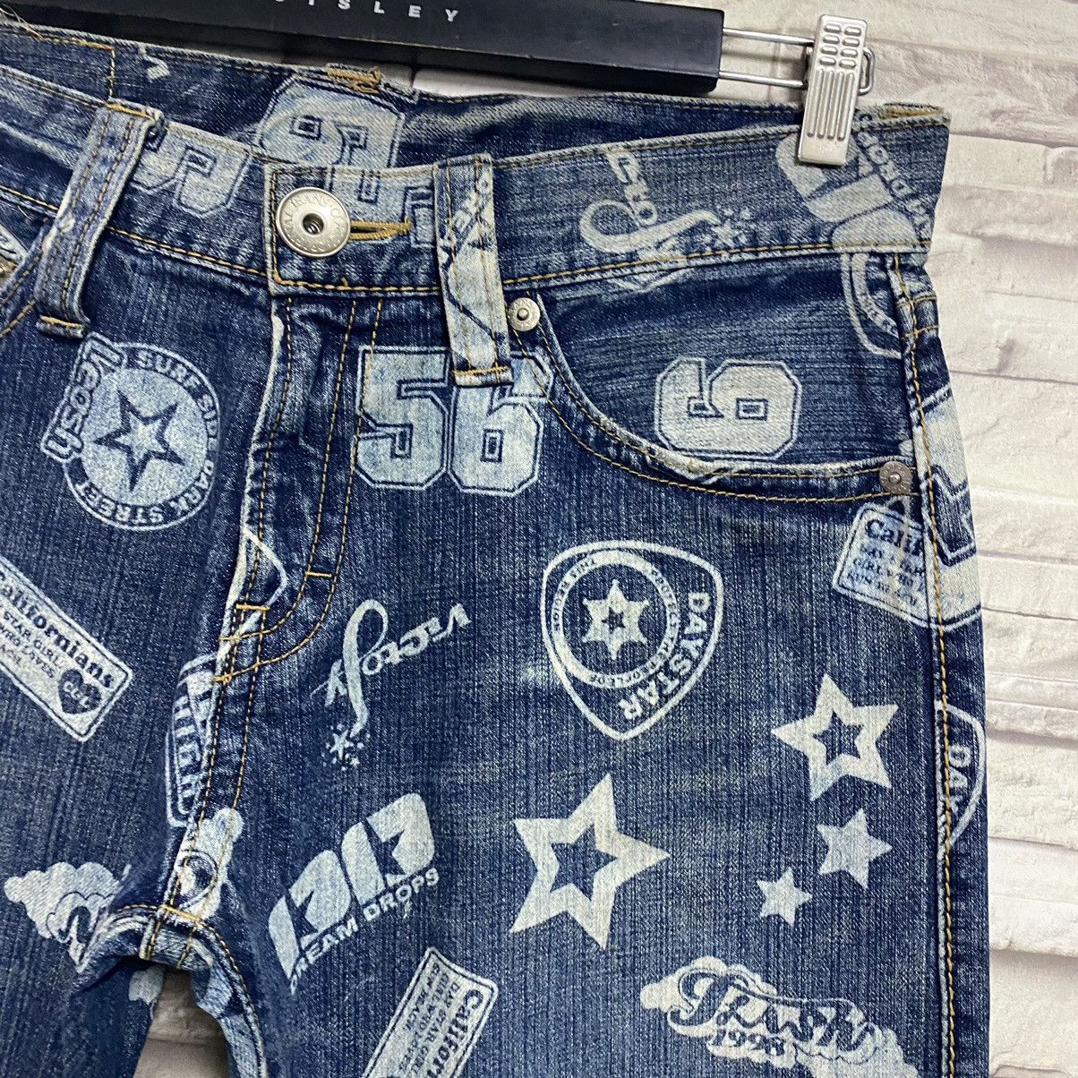 Japanese Brand Japanese Brand CO&LU Printed Denim Jeans Size US 31 - 7 Thumbnail