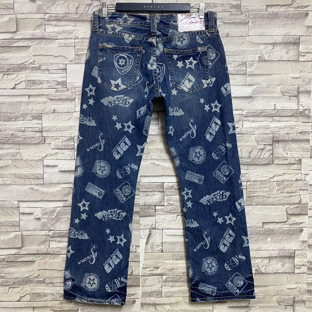 Japanese Brand Japanese Brand CO&LU Printed Denim Jeans Size US 31 - 8 Thumbnail
