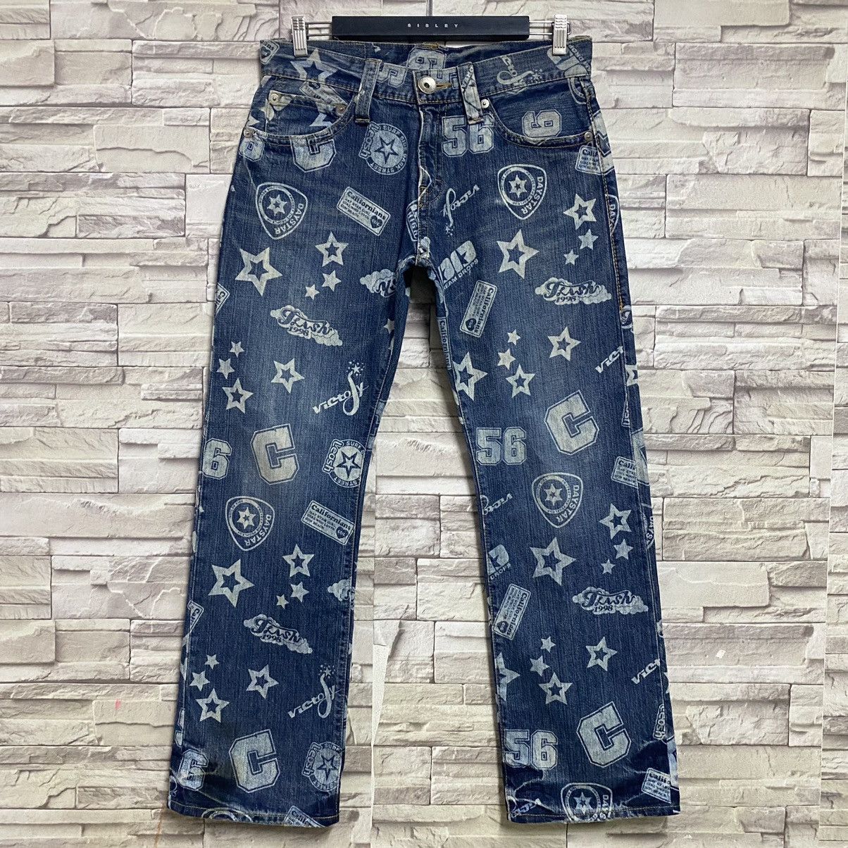 Japanese Brand Japanese Brand CO&LU Printed Denim Jeans Size US 31 - 3 Thumbnail