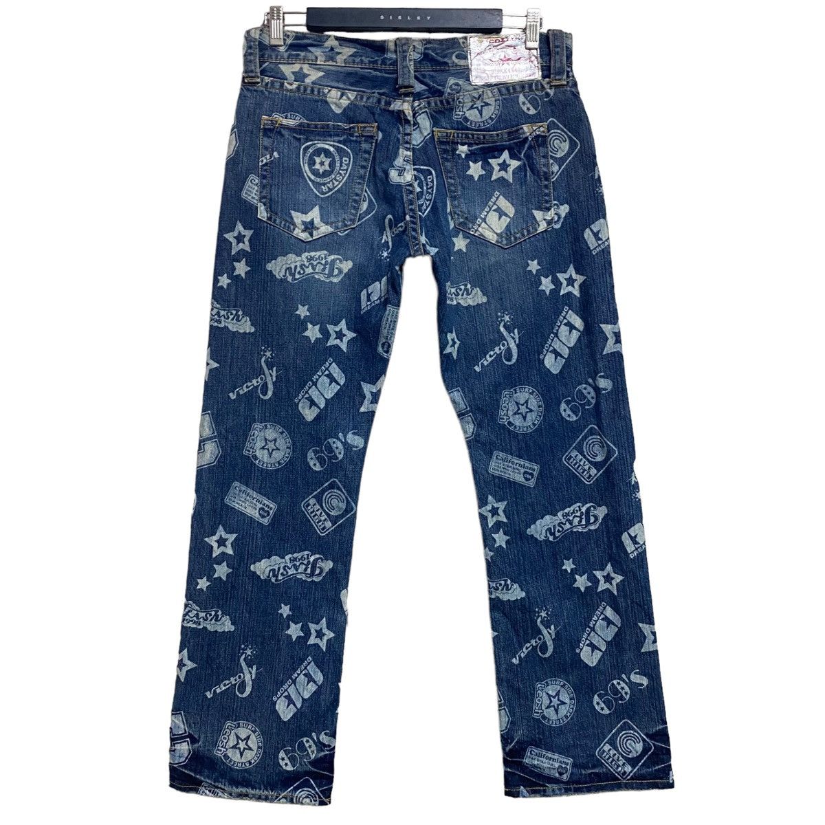 Japanese Brand Japanese Brand CO&LU Printed Denim Jeans Size US 31 - 2 Thumbnail