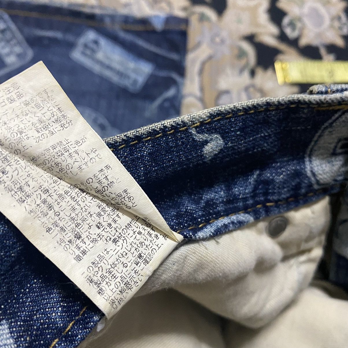 Japanese Brand Japanese Brand CO&LU Printed Denim Jeans Size US 31 - 16 Thumbnail