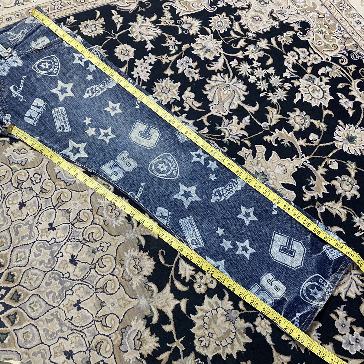 Japanese Brand Japanese Brand CO&LU Printed Denim Jeans Size US 31 - 18 Thumbnail