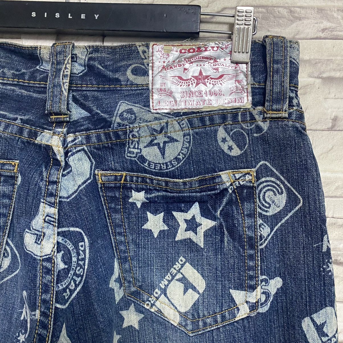 Japanese Brand Japanese Brand CO&LU Printed Denim Jeans Size US 31 - 12 Thumbnail