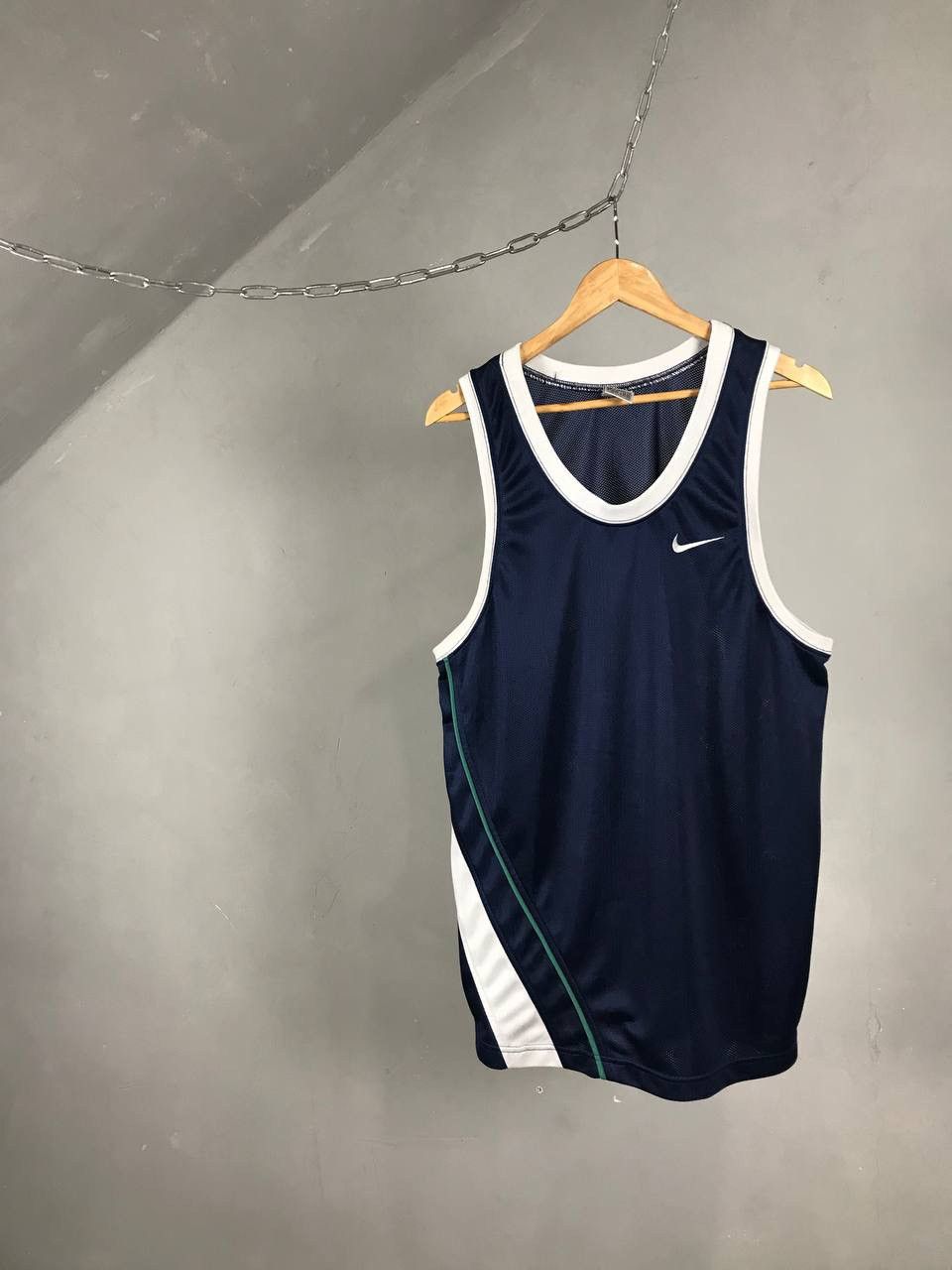 Vintage Nike vintage swoosh sportwear navy blue tee Size US M / EU 48-50 / 2 - 1 Thumbnail