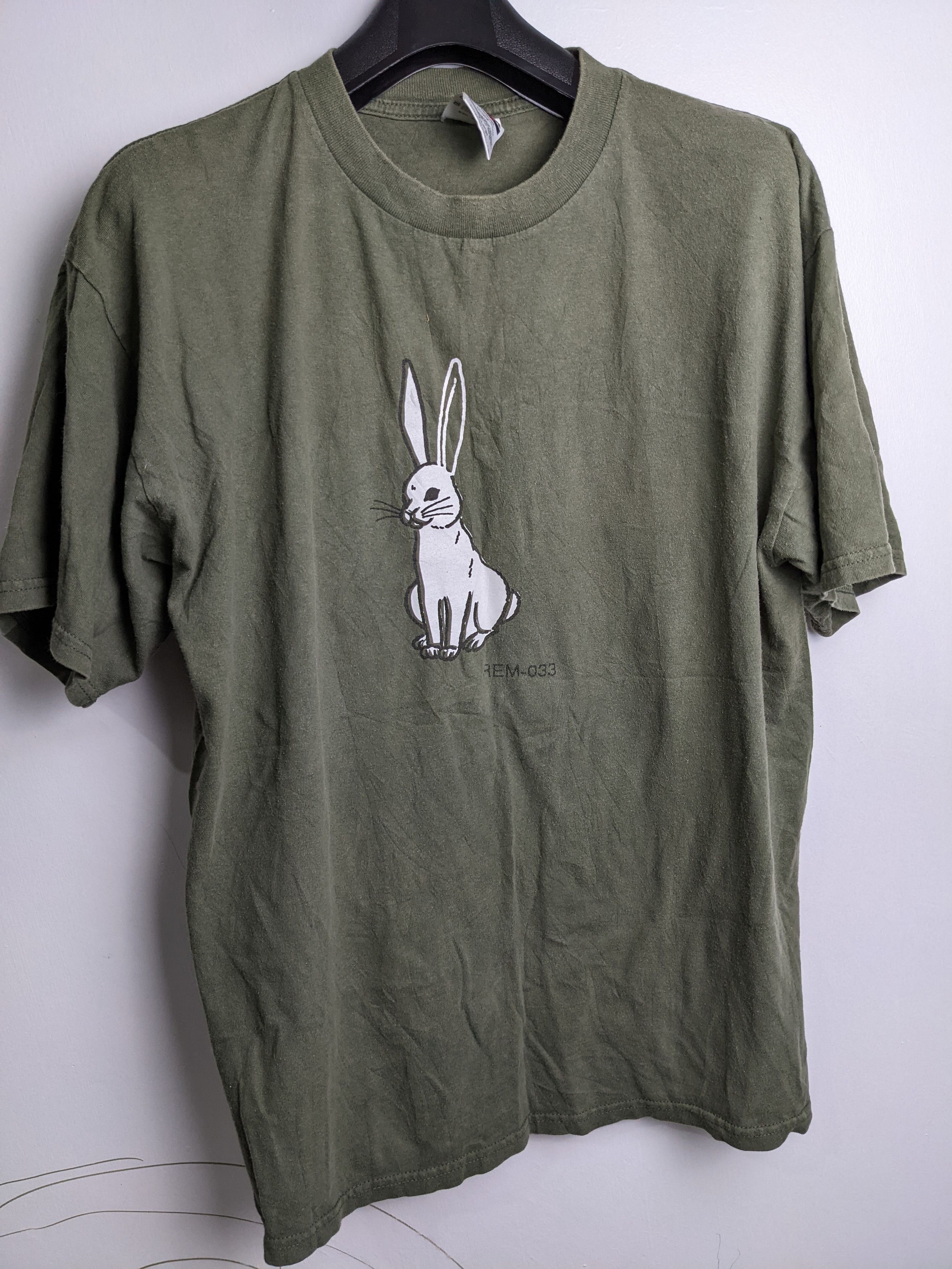 Vtg 1999 R.E.M. Concert T-Shirt Green XL 90s REM Indie Alternative Rock Band outlet Giant Tag White Rabbit