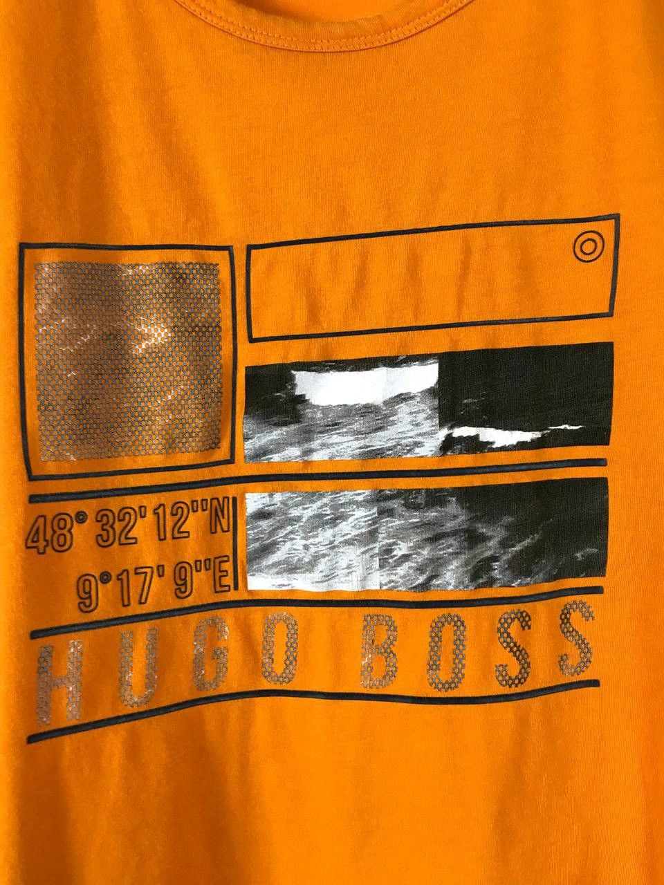 Hugo Boss Hugo Boss luxury streetwear orange tee Size US M / EU 48-50 / 2 - 3 Thumbnail