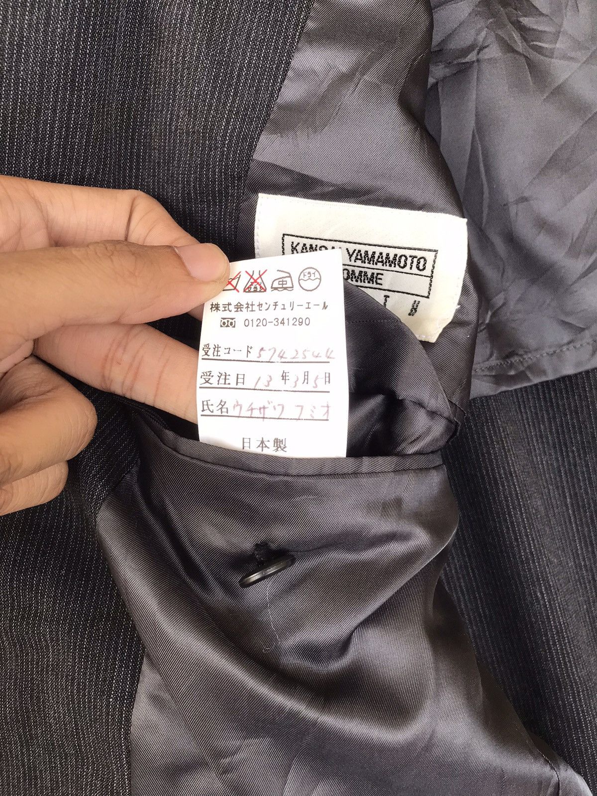 Designer × Japanese Brand × Kansai Yamamoto Vintage Kansai Yamamoto Homme Blazer Size 36R - 5 Thumbnail