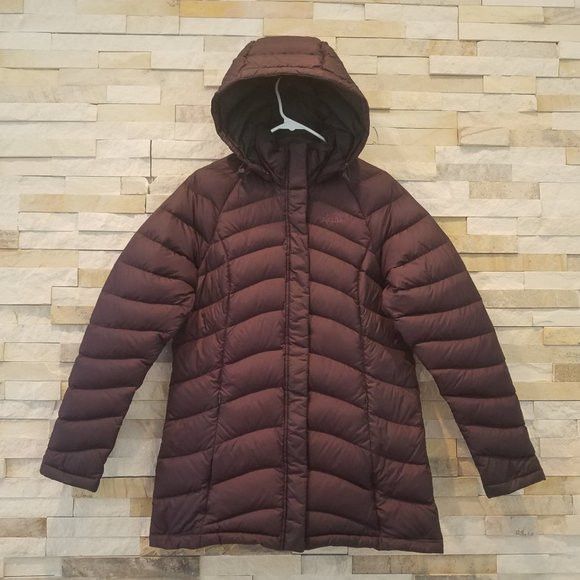 North Face Womens Medium Purple Parka Down Puff Jacket Coat