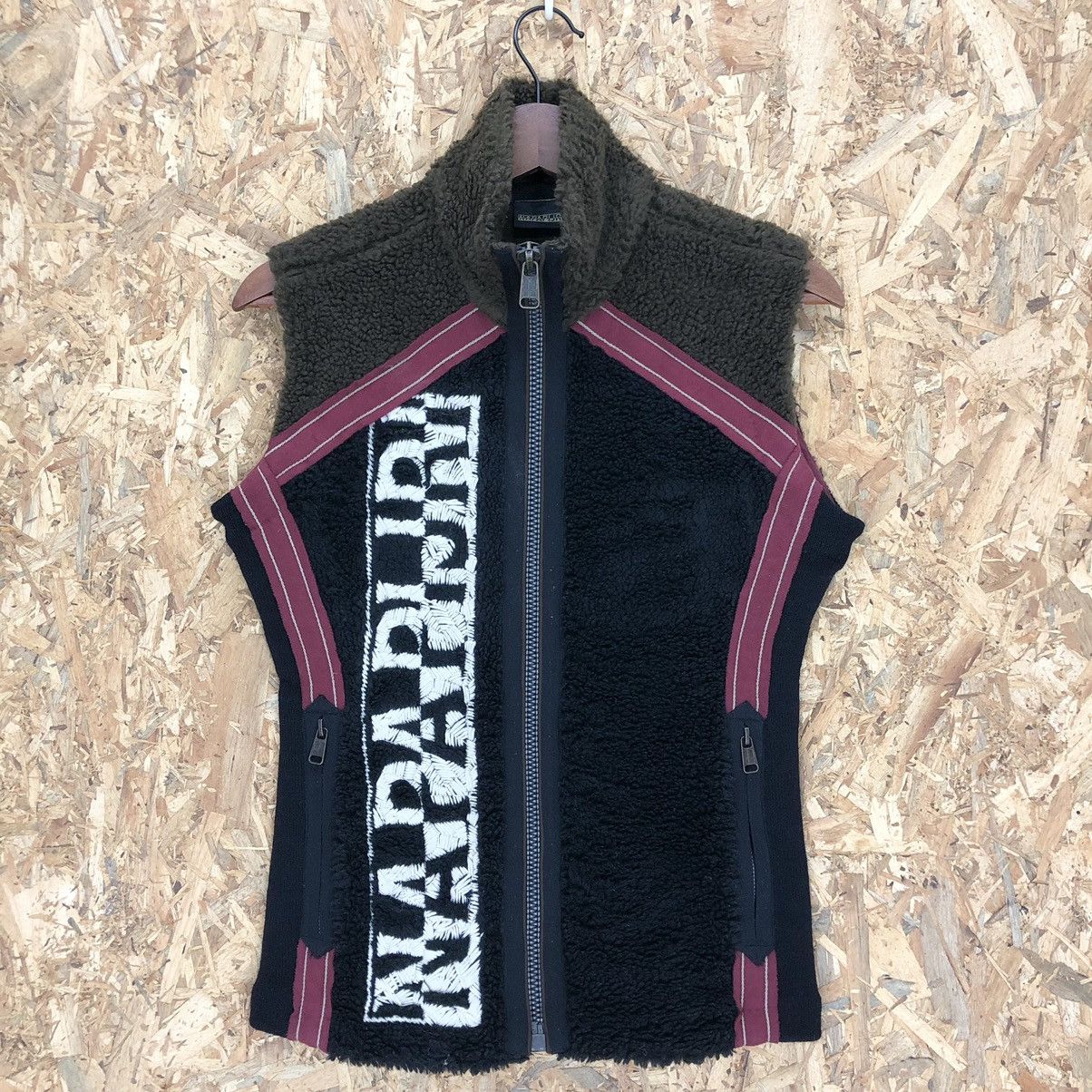 Vintage Napapijri Faux Fur Vest