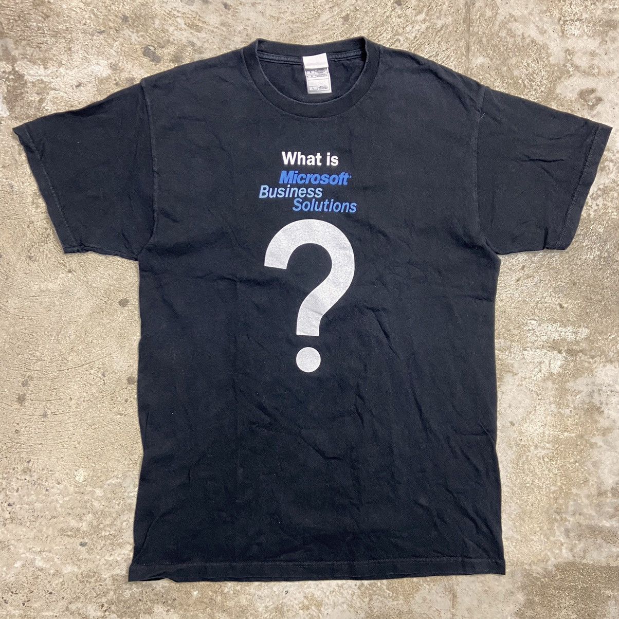 Apple MICROSOFT BUSSINES SOLUTIONS early 2000s RARE TEE - 811 Size US L / EU 52-54 / 3 - 1 Thumbnail