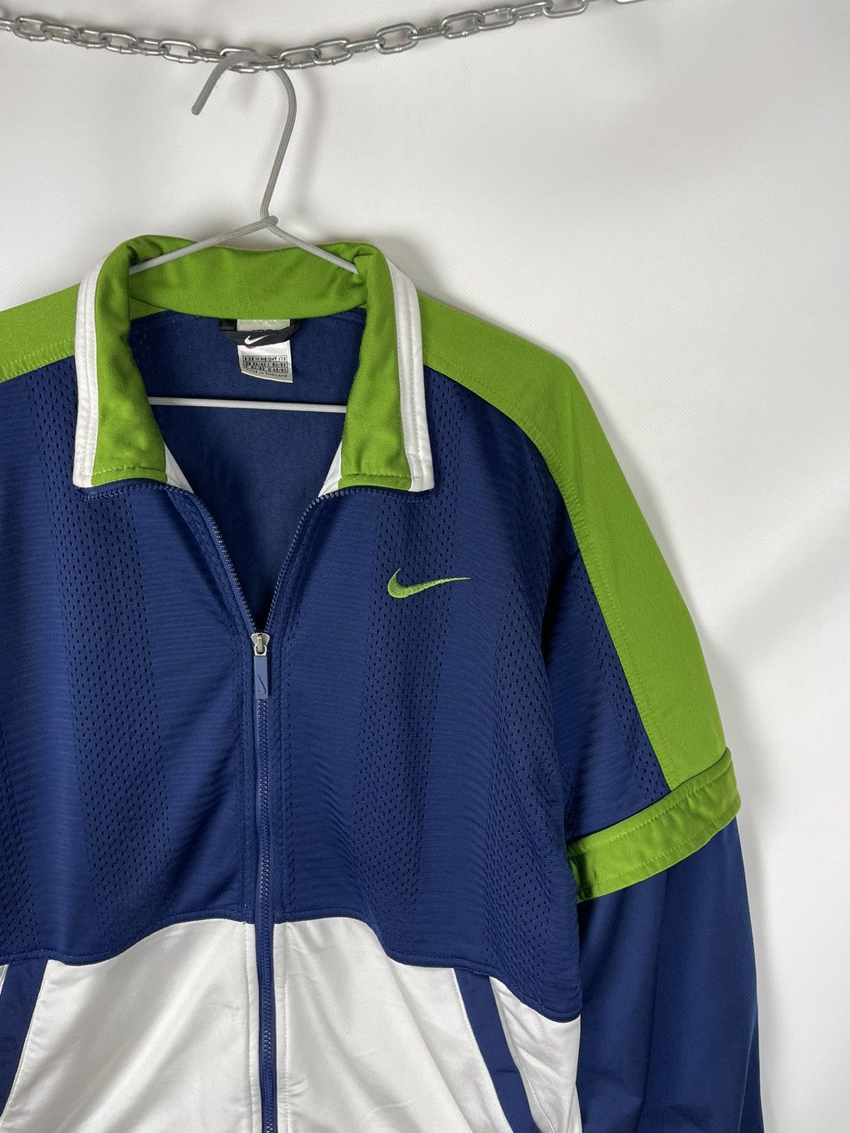 Nike Nike vintage 90s big logo swoosh track top jacket Size US M / EU 48-50 / 2 - 4 Thumbnail