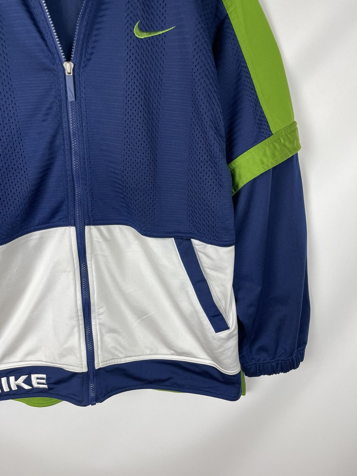 Nike Nike vintage 90s big logo swoosh track top jacket Size US M / EU 48-50 / 2 - 5 Thumbnail