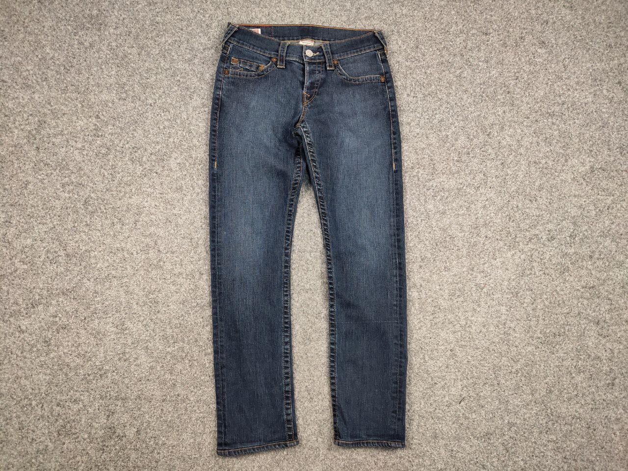 True Religion Vintage 90's True Religion Made in USA Blue Denim Jeans Size US 30 / EU 46 - 12 Thumbnail