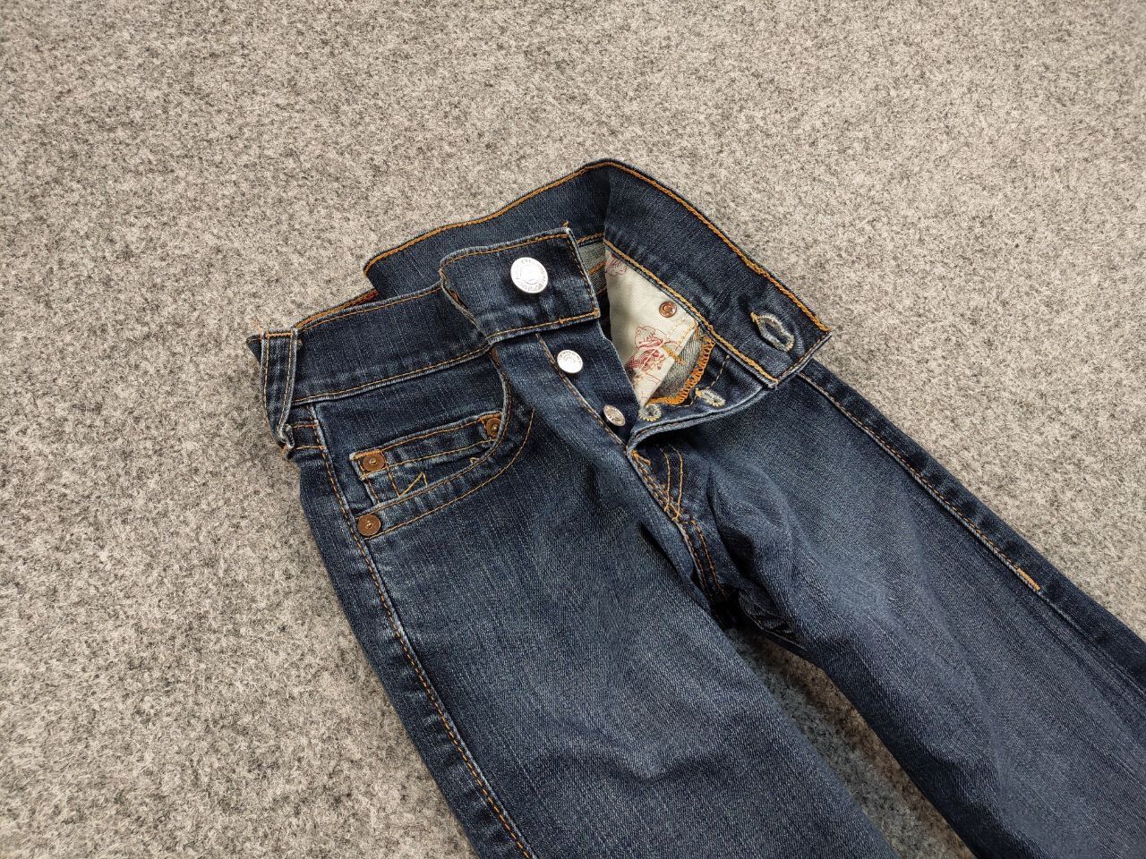 True Religion Vintage 90's True Religion Made in USA Blue Denim Jeans Size US 30 / EU 46 - 11 Thumbnail