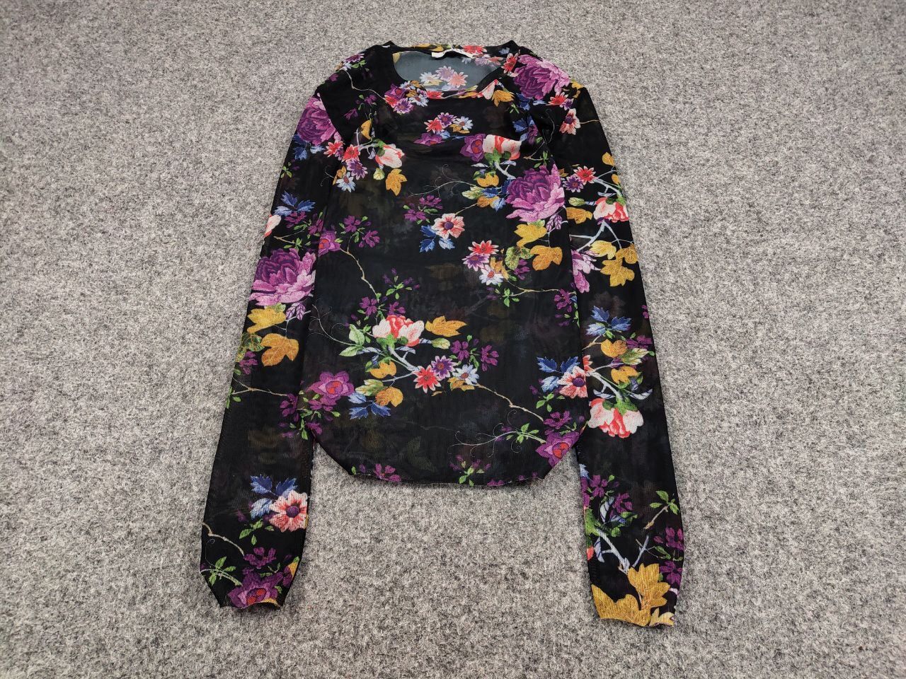 Japanese Brand Vintage Mesh Long Sleeve Motive Flowers Jean Paul Gaultier Size US XS / EU 42 / 0 - 2 Thumbnail