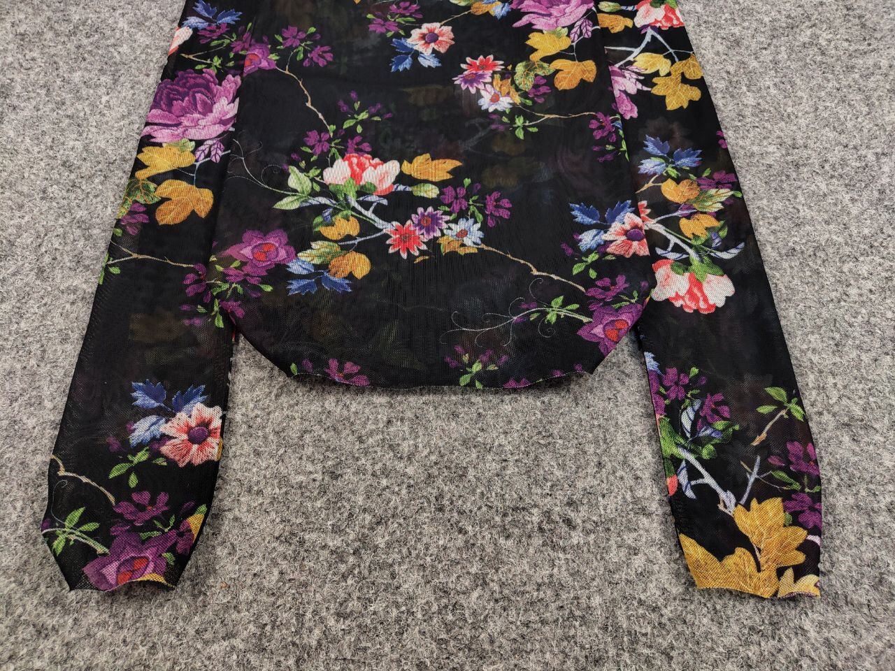 Japanese Brand Vintage Mesh Long Sleeve Motive Flowers Jean Paul Gaultier Size US XS / EU 42 / 0 - 9 Thumbnail