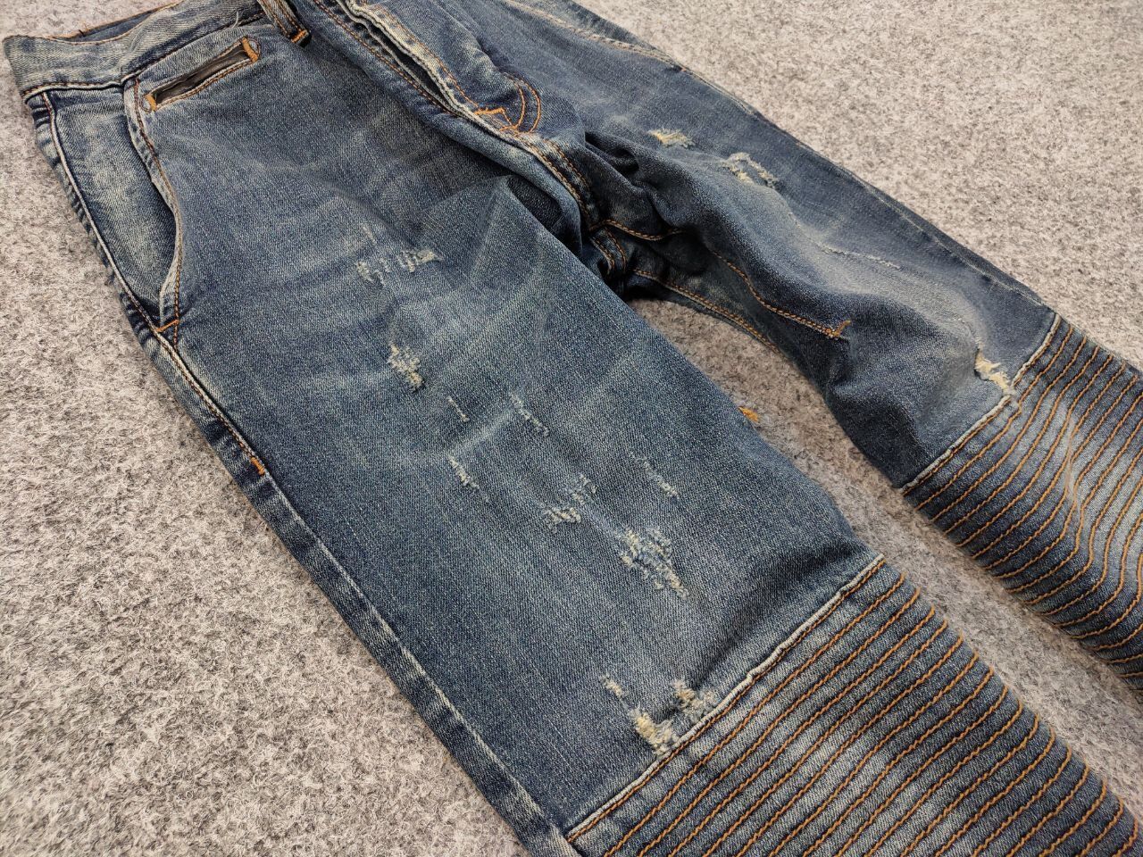 Takeshy Kurosawa Vintage Takeshy Kurosawa Japan Slim Denim Biker Jeans Size US 32 / EU 48 - 10 Thumbnail