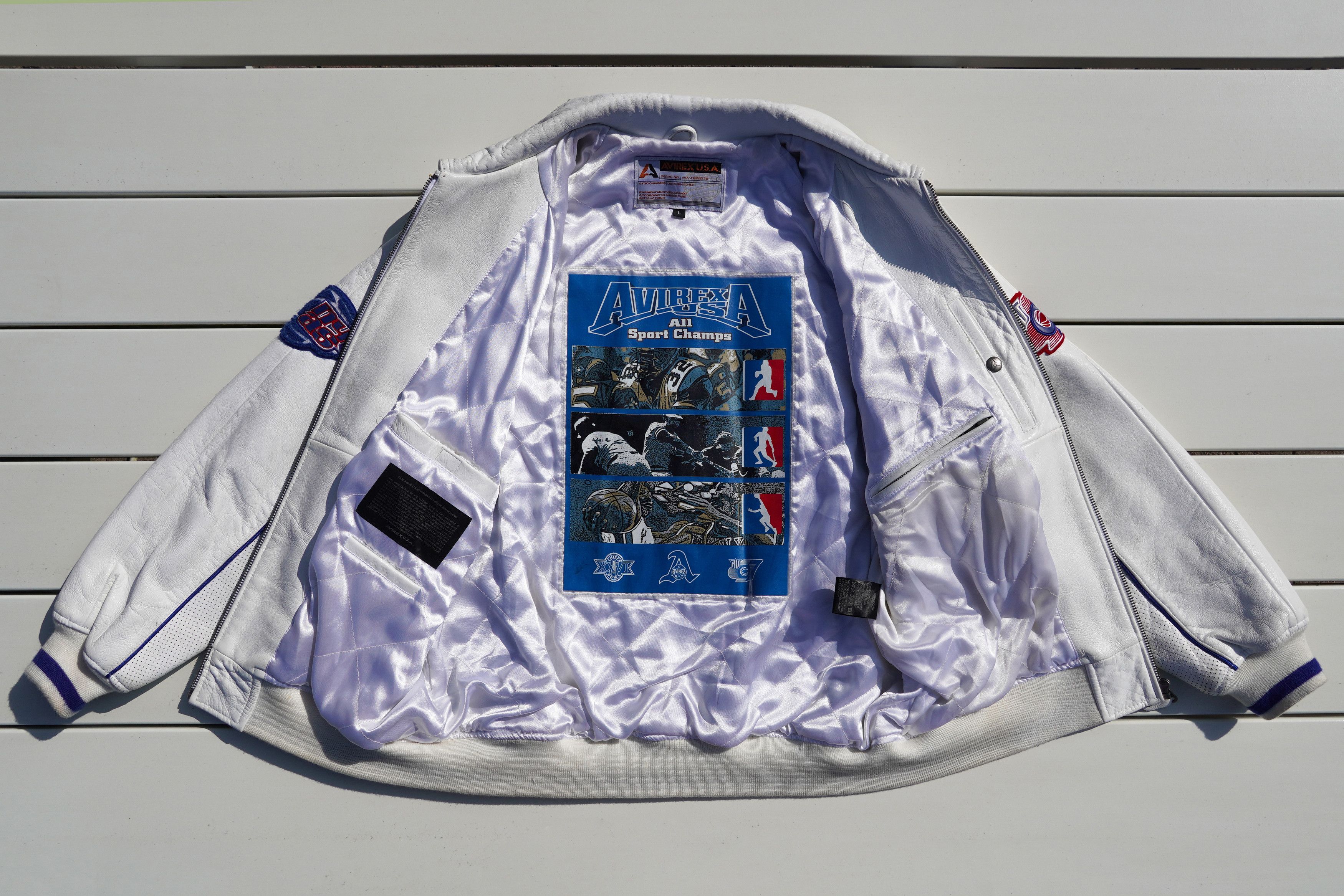 Avirex Avirex NY All Stars leather jacket 🏀 Size US L / EU 52-54 / 3 - 15 Thumbnail