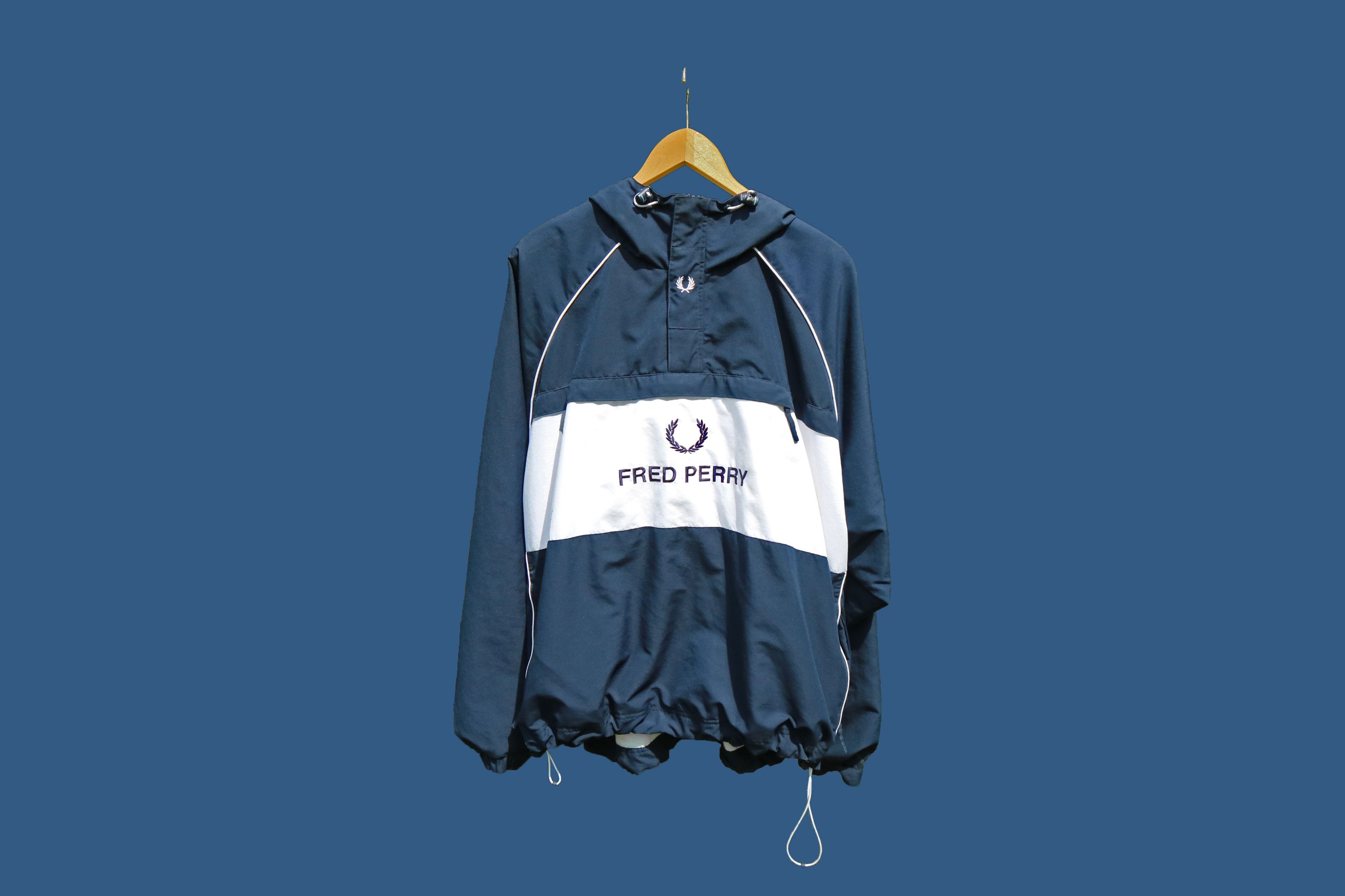 Fred Perry × Vintage 90'S FRED PERRY Logo windbreaker Size US XL / EU 56 / 4 - 2 Thumbnail