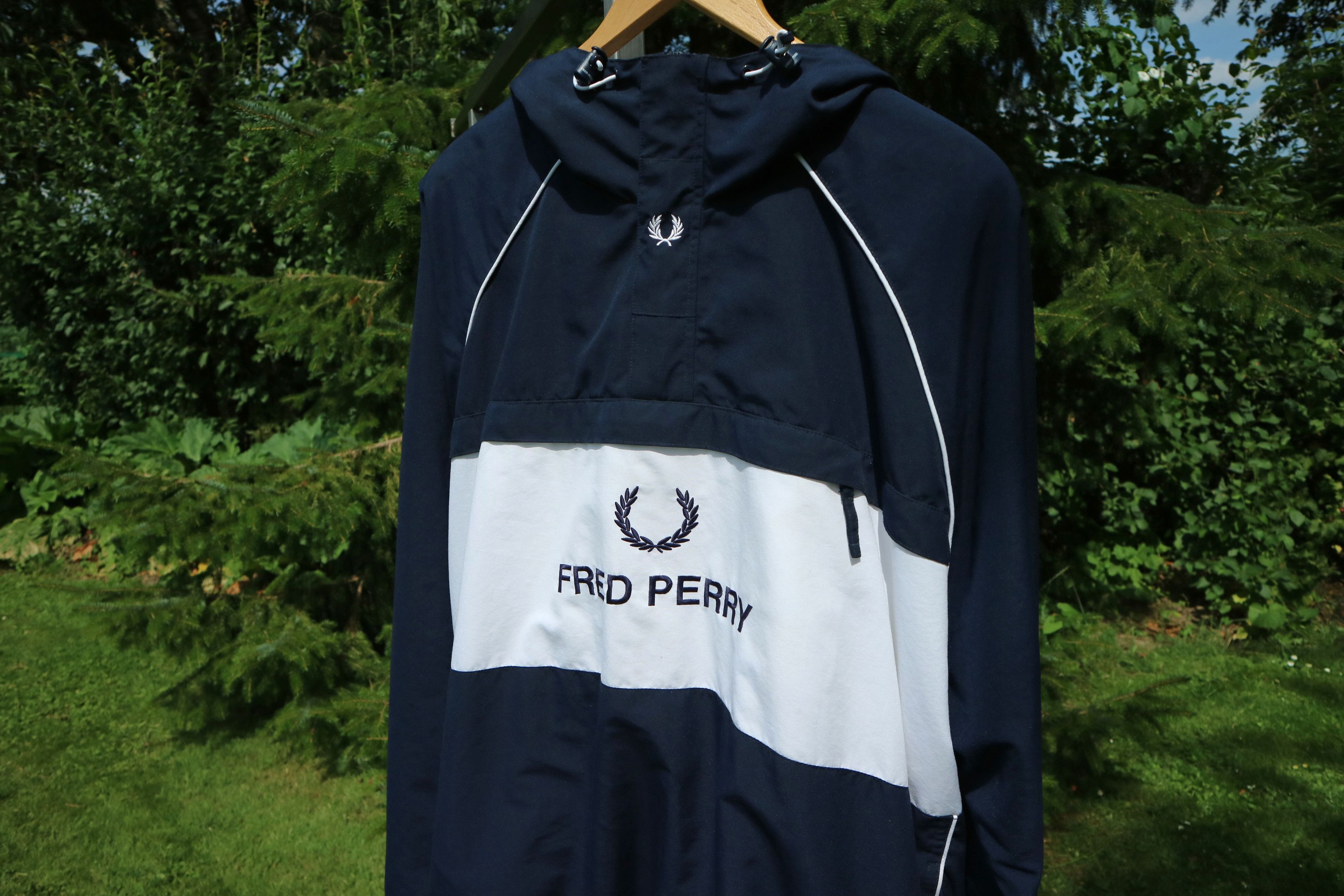 Fred Perry × Vintage 90'S FRED PERRY Logo windbreaker Size US XL / EU 56 / 4 - 8 Thumbnail
