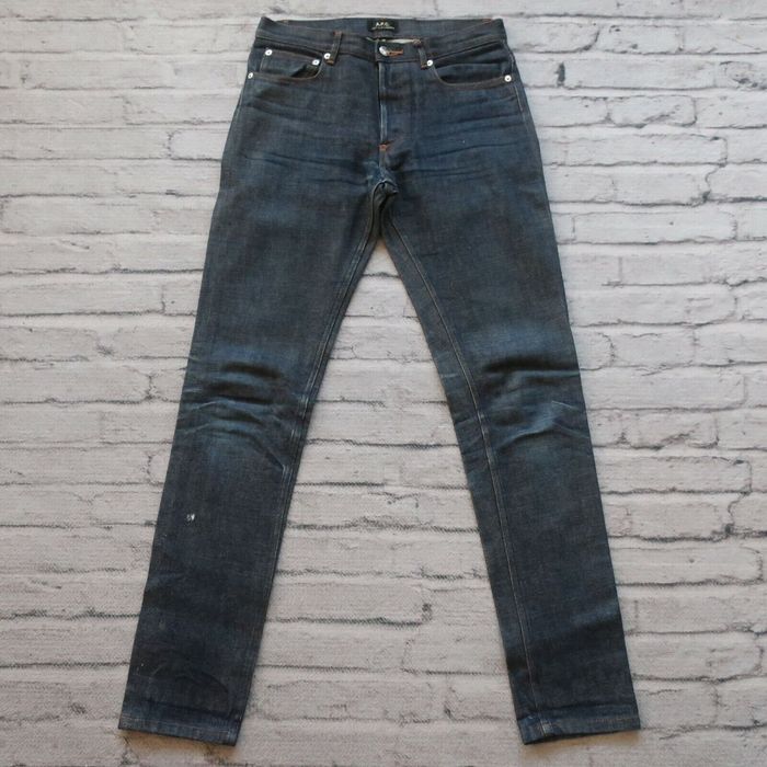 Vintage APC Petit New Standard Distressed Selvedge Denim Jeans 29 30