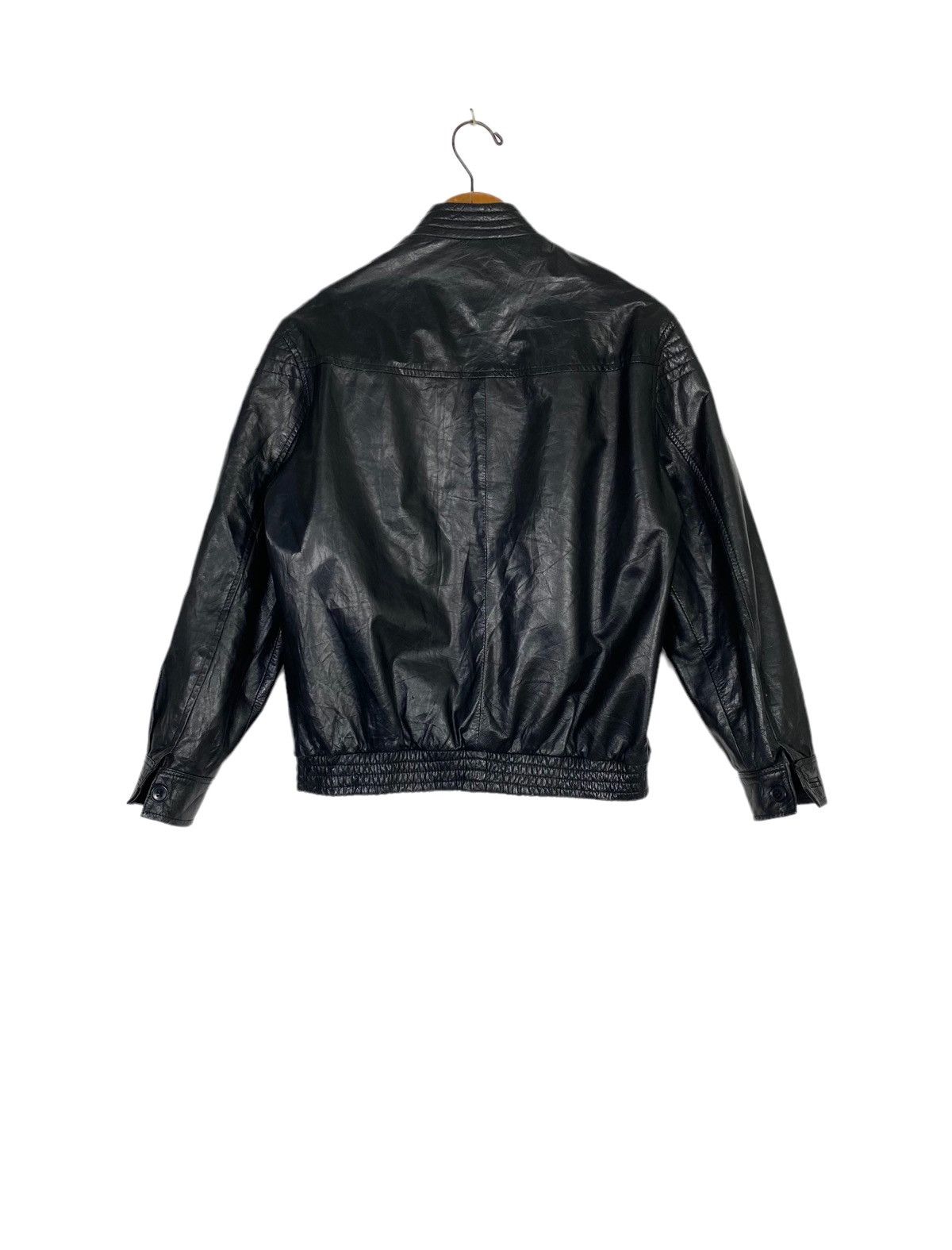 Vintage Vtg 70’ Stewart Hunt Sydney Leather Jacket Opti Zipper Size S / US 4 / IT 40 - 4 Thumbnail