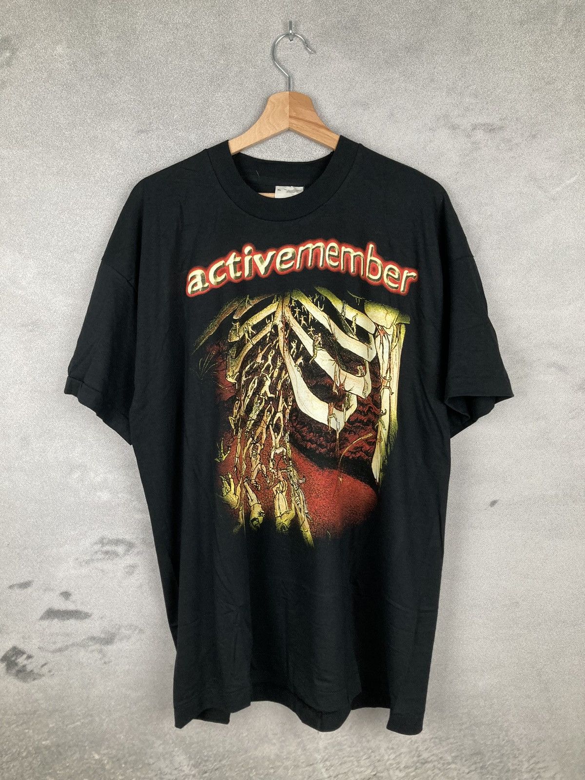 Band Tees Vintage 90s Single Stitch Activemember Rap Tee Band Art Size US XL / EU 56 / 4 - 3 Thumbnail