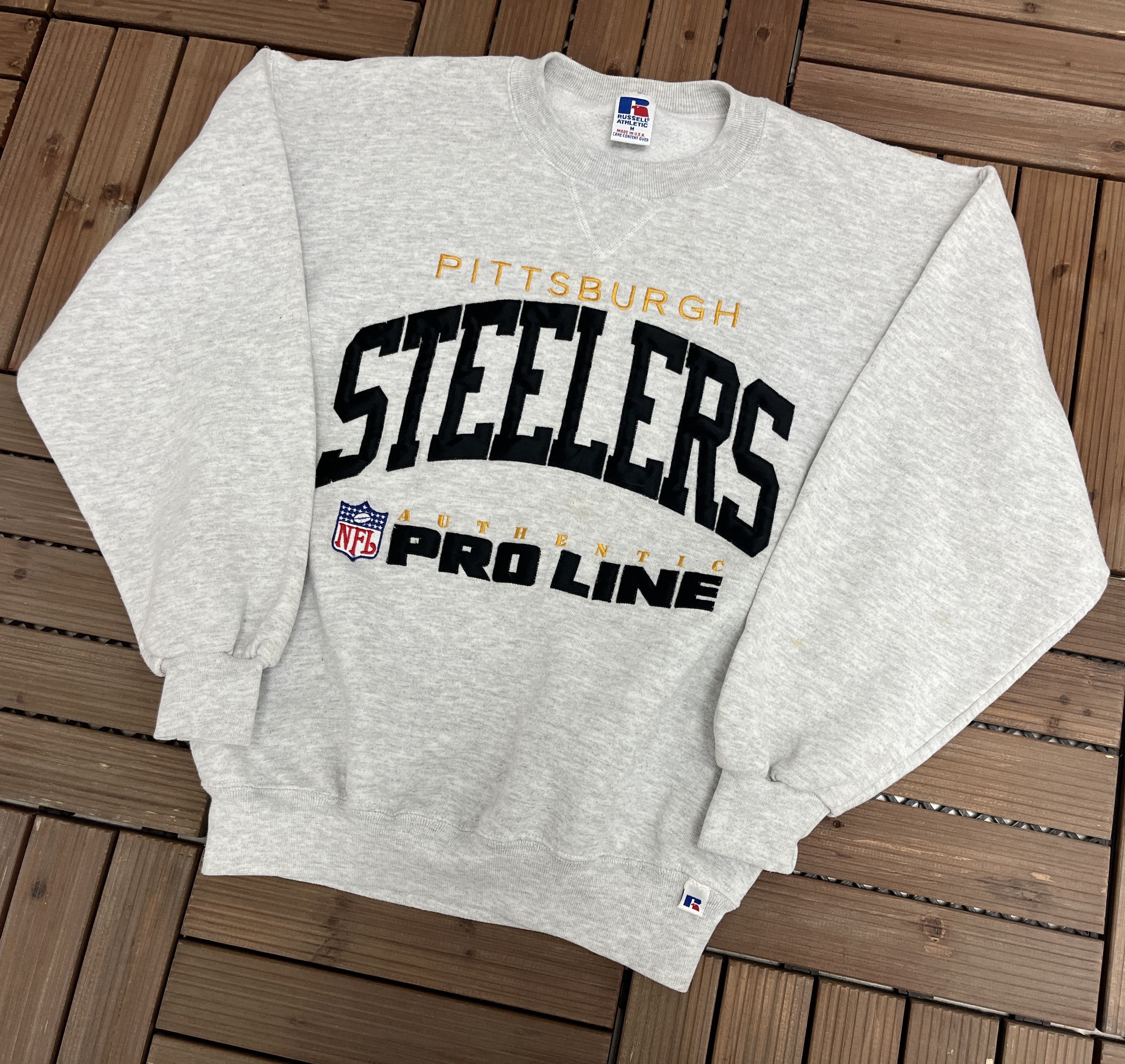 Russell Athletic × Vintage Pittsburgh Steelers Pro Line Vintage Crewneck Sweater Size US M / EU 48-50 / 2 - 3 Thumbnail