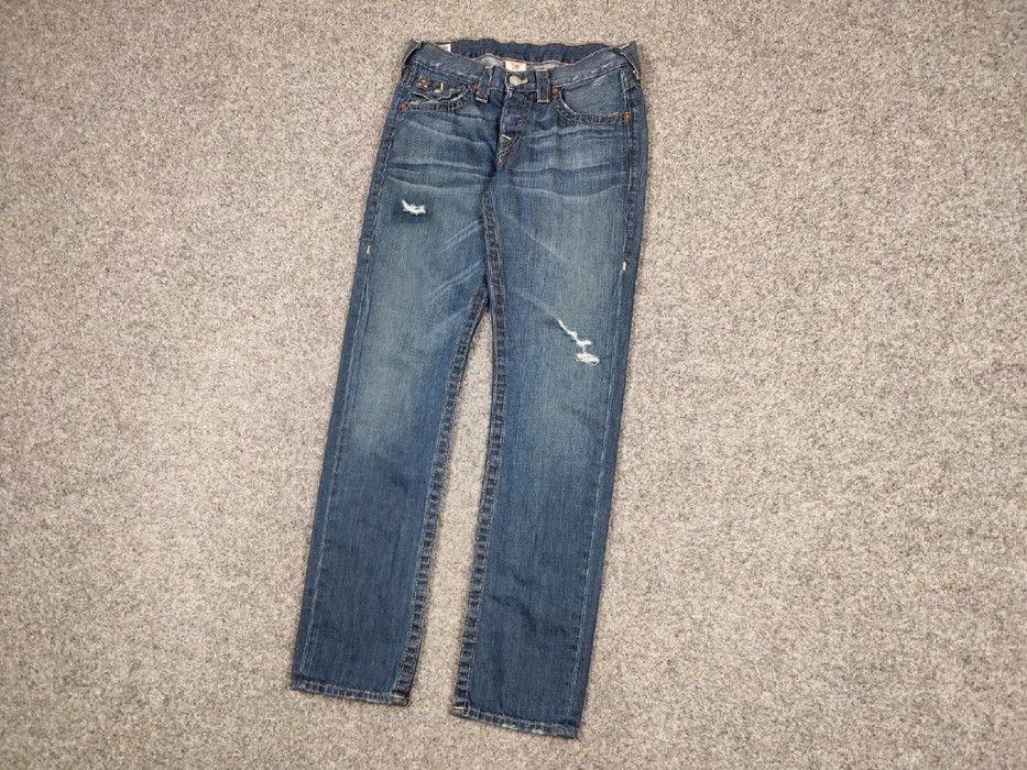 True Religion Vintage True Religion Distressed Denim Jeans Made In Usa Size US 28 / EU 44 - 2 Thumbnail