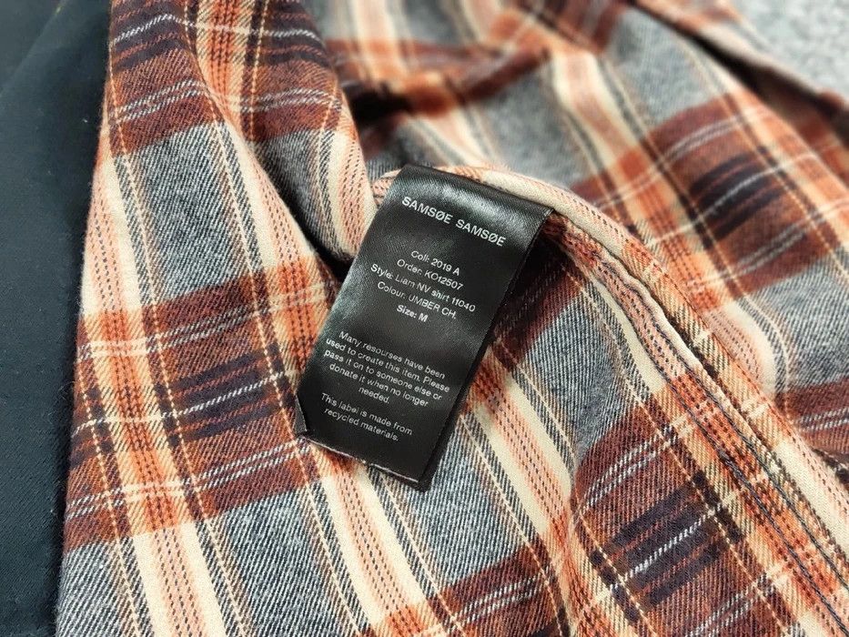Flannel Vintage Samsoe Samsoe Flannel Shirt Travis Scott Style Size US M / EU 48-50 / 2 - 7 Thumbnail