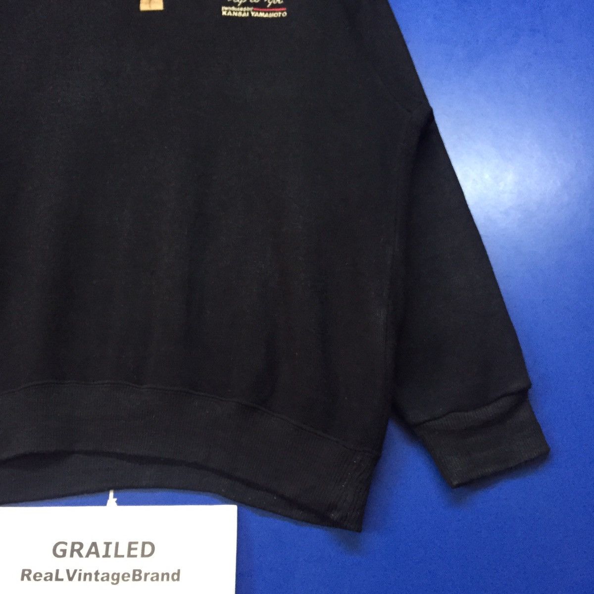 Japanese Brand × Kansai Yamamoto Vintage Kansai Yamamoto Half Zip Sweatshirt Size US L / EU 52-54 / 3 - 3 Thumbnail