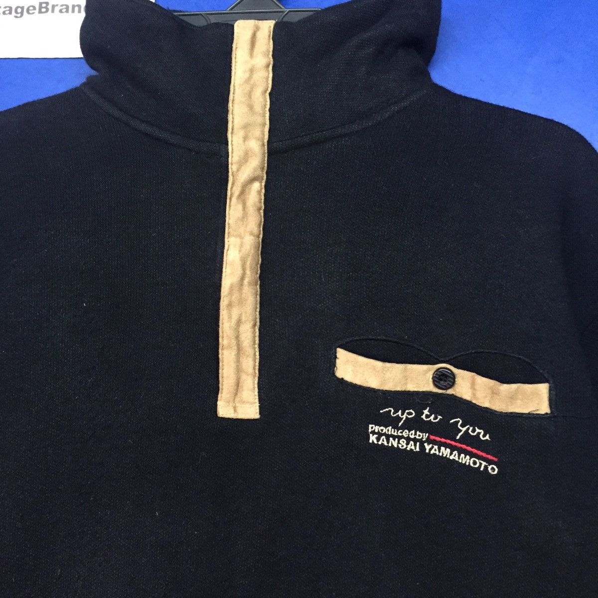 Japanese Brand × Kansai Yamamoto Vintage Kansai Yamamoto Half Zip Sweatshirt Size US L / EU 52-54 / 3 - 2 Thumbnail