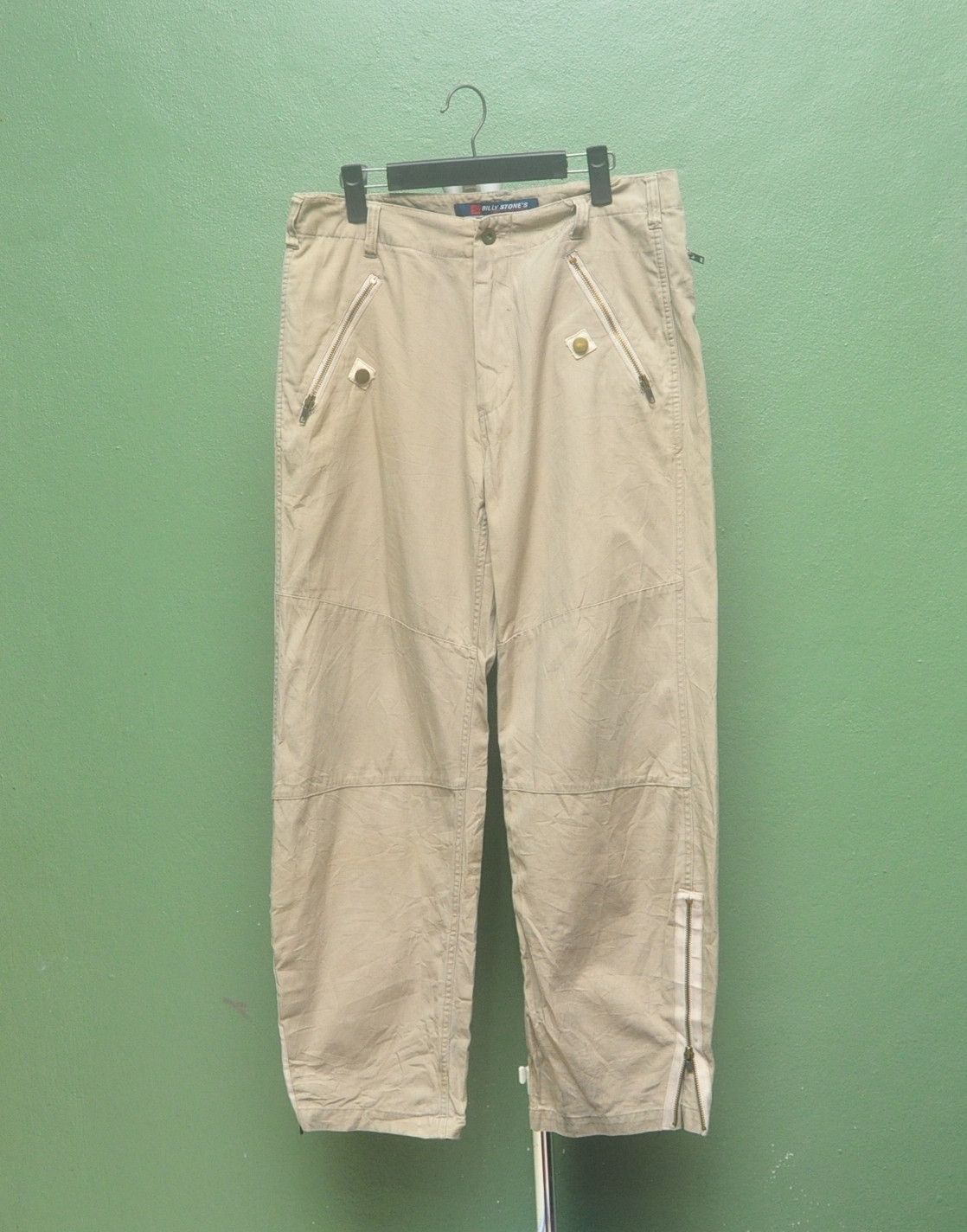 Japanese Brand × Vintage Vintage Billy Stone’s Workers Zippers Pant Japanese Style Size US 33 - 1 Thumbnail