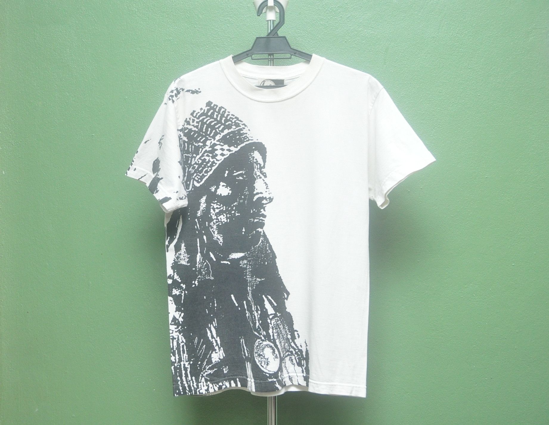 Japanese Brand Gemstore Big Logo Head Indian Made In Ogikubo White Shirt Size US M / EU 48-50 / 2 - 1 Thumbnail