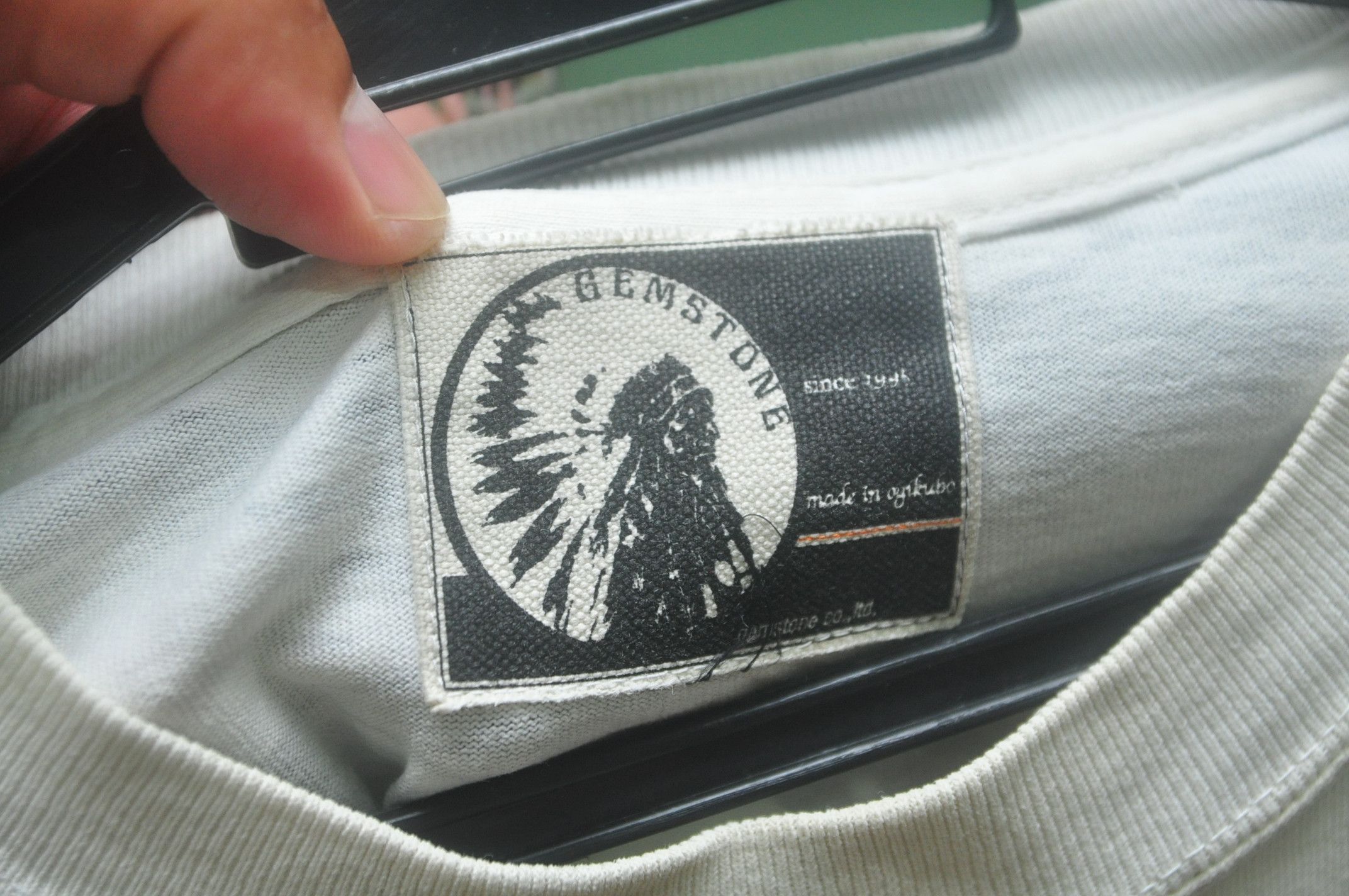 Japanese Brand Gemstore Big Logo Head Indian Made In Ogikubo White Shirt Size US M / EU 48-50 / 2 - 5 Thumbnail