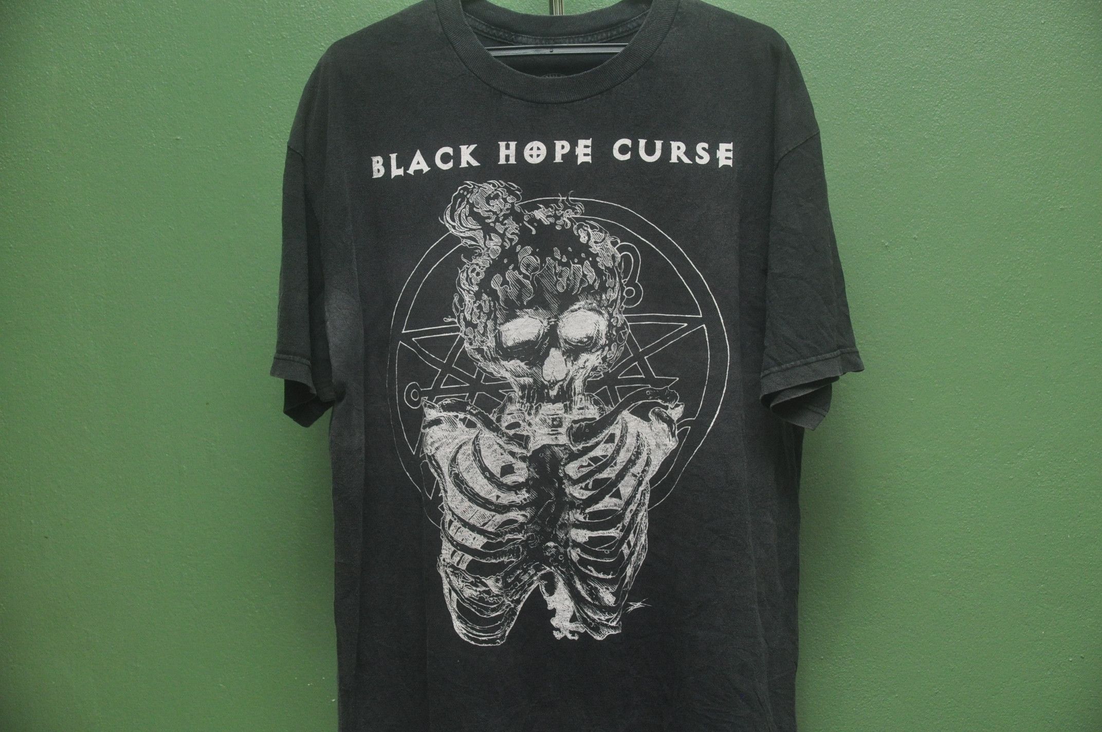 Japanese Brand × Vintage Vintage Black Hope Curse In Darkness We Stand Shirt Size US XL / EU 56 / 4 - 3 Thumbnail