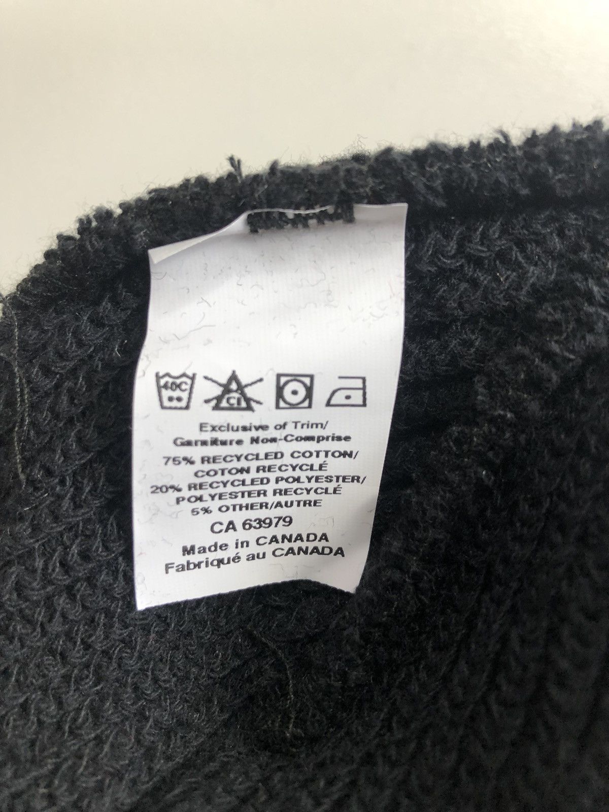 Other Eco Recycled Beanie BLACK Size ONE SIZE - 3 Thumbnail