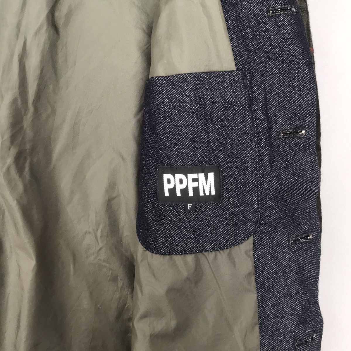 Japanese Brand × PPFM × Vintage Vintage Wool PPFM COAT BLAZER Tartan design Size 46R - 5 Thumbnail