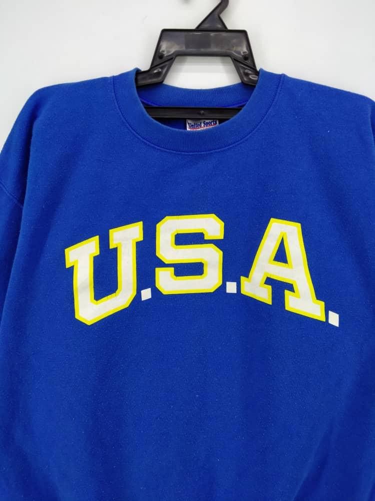 Japanese Brand × Vintage Vintage USA Big Logo Sweatshirt Size US L / EU 52-54 / 3 - 2 Thumbnail