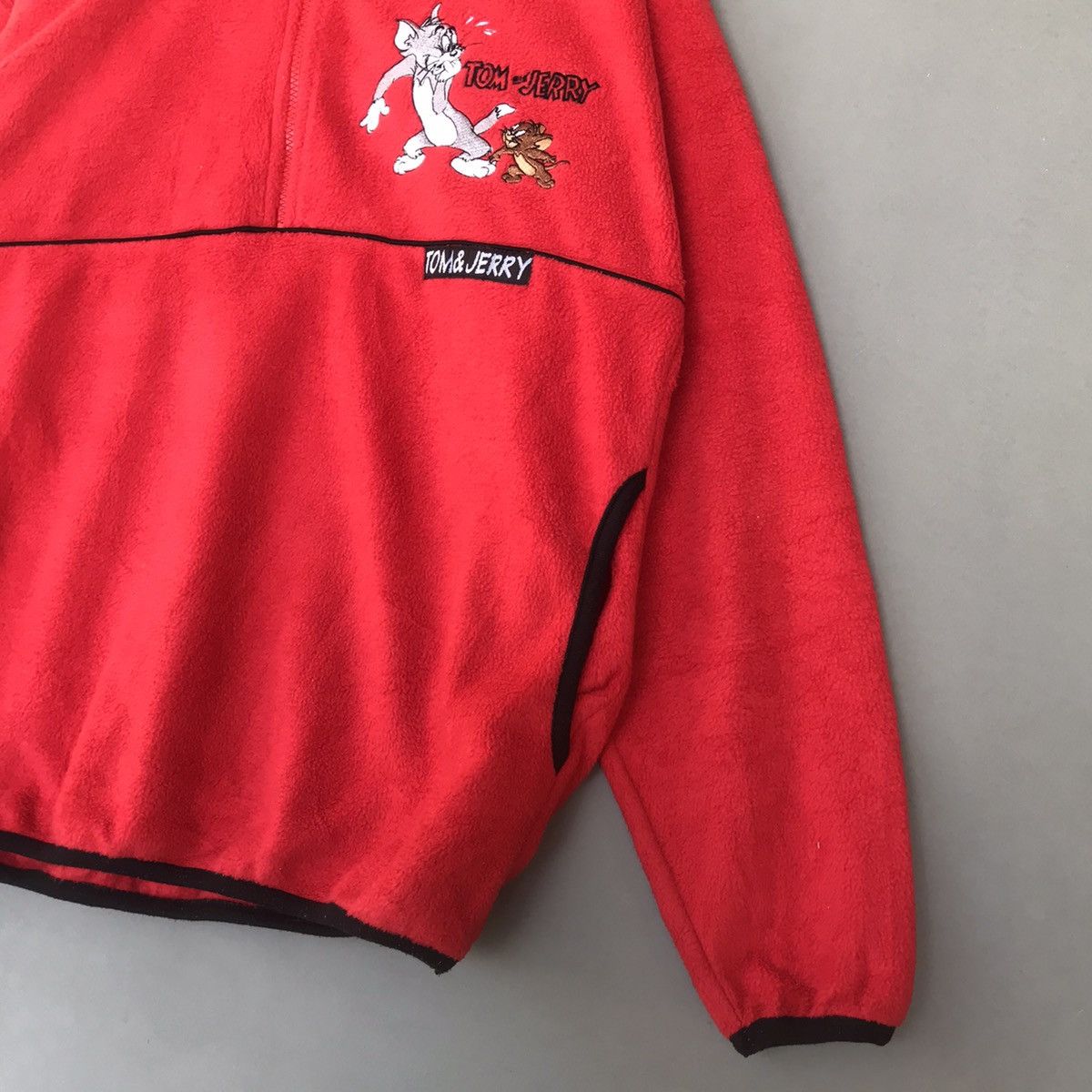 Cartoon Network × Japanese Brand Vintage Tom And Jerry Half Zip fleece Size US L / EU 52-54 / 3 - 6 Thumbnail