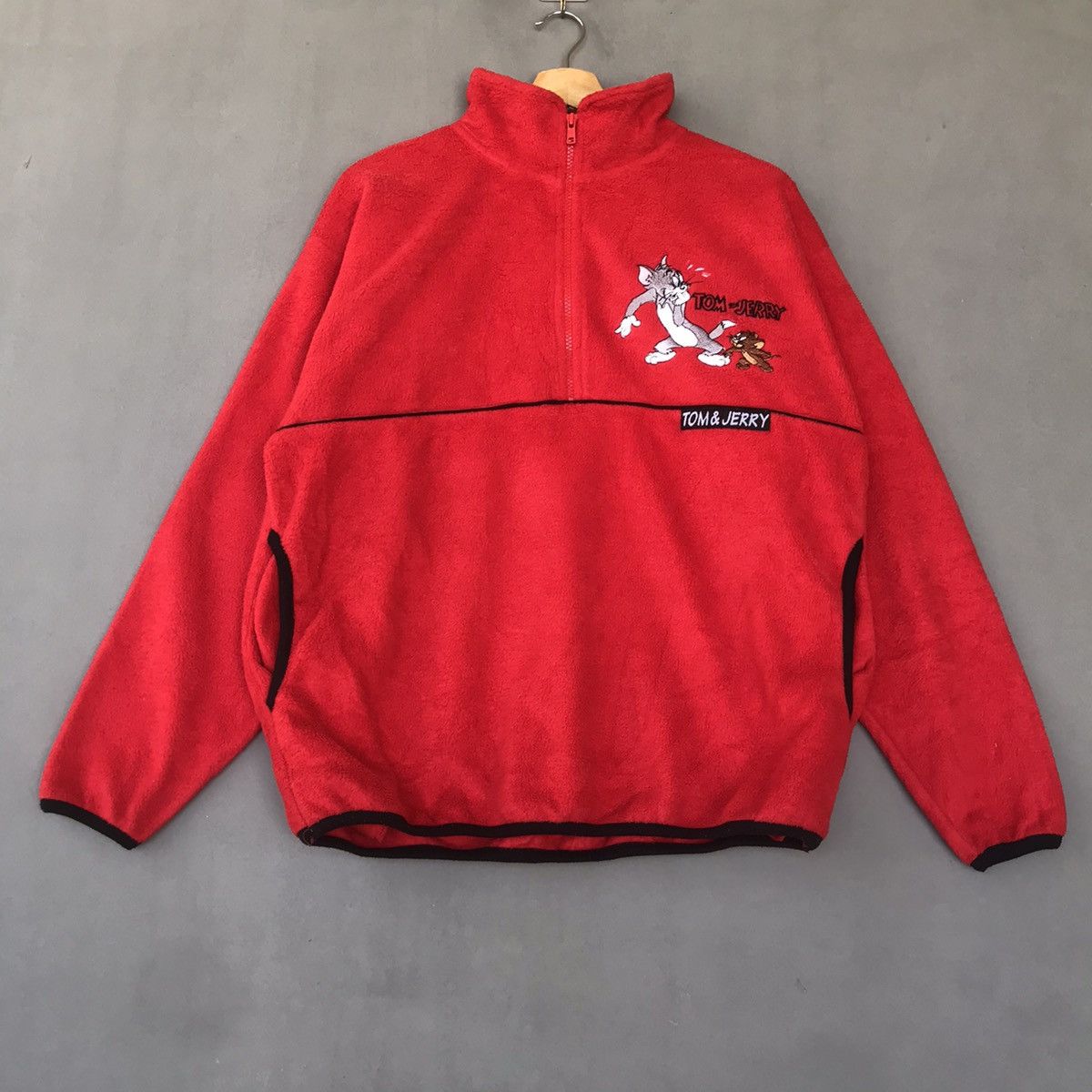 Cartoon Network × Japanese Brand Vintage Tom And Jerry Half Zip fleece Size US L / EU 52-54 / 3 - 1 Thumbnail