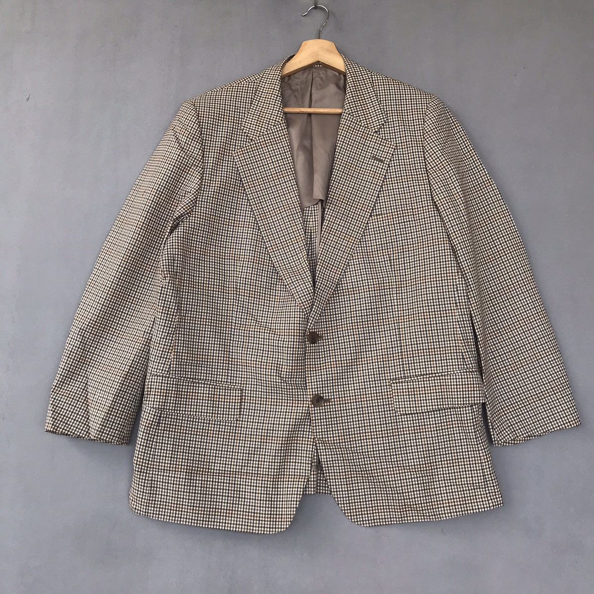 Aquascutum Vintage blazer Aquascutum gingnam pattern Size 38R - 1 Thumbnail