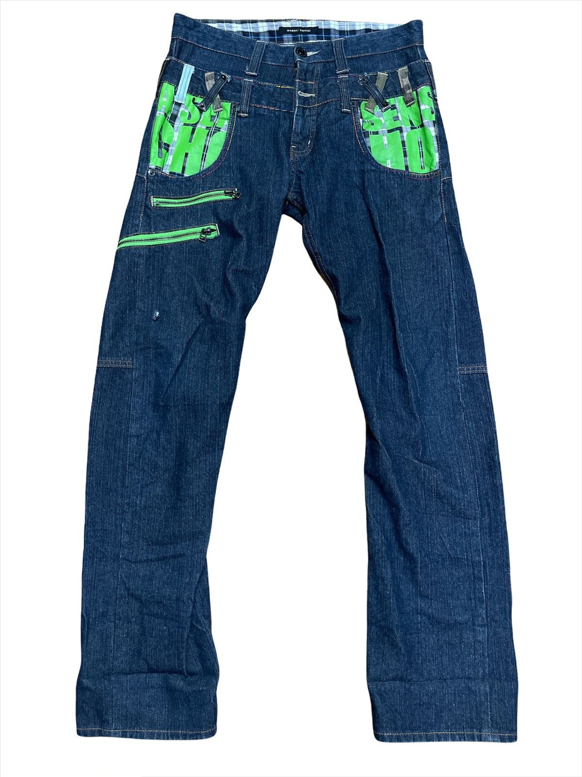Designer × Japanese Brand × Seditionaries Japanese Brand Memory Special Double Waist Denim Jeans Size US 30 / EU 46 - 1 Thumbnail