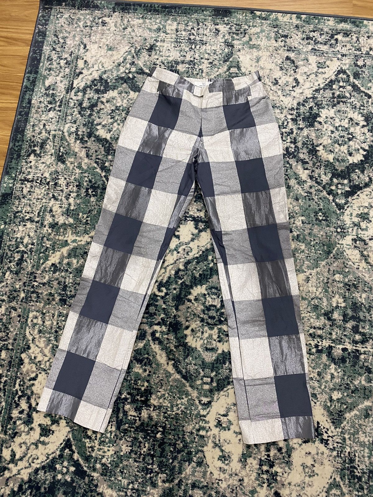 Yohji Yamamoto Y’s Yohji Yamamoto Plaid Checkered Pant Size US 29 - 2 Thumbnail